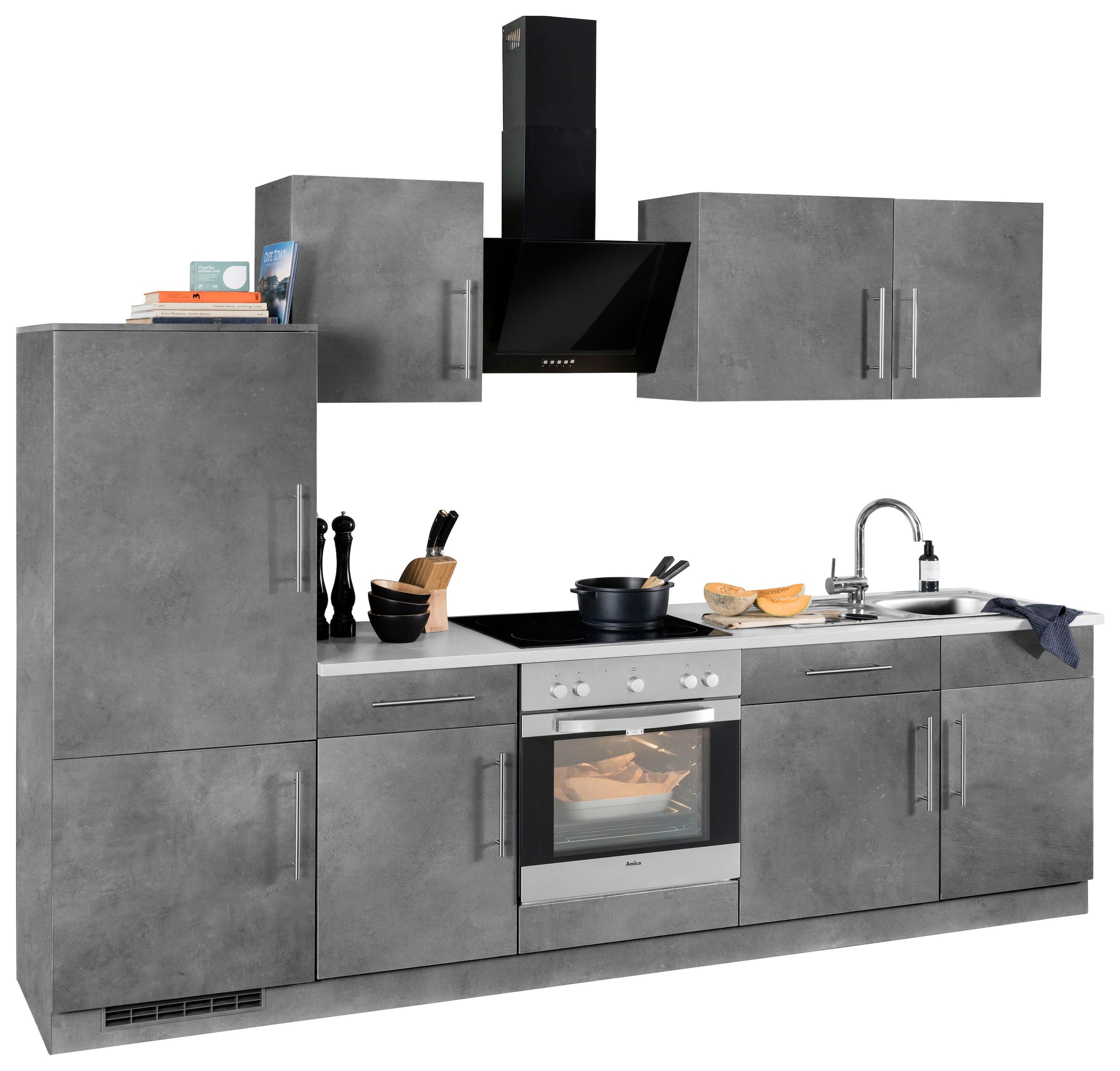 wiho Küchen Küchenzeile »Cali« ohne E-Geräte, Breite 280 cm