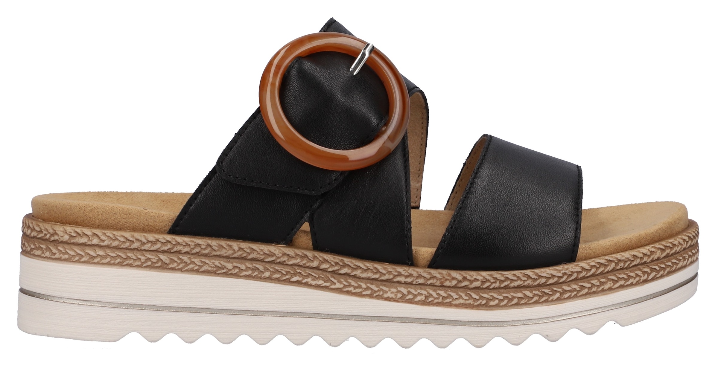 Remonte Pantolette  , Keilabsatz, Sommerschuh, Schlappen mit Zierschnalle