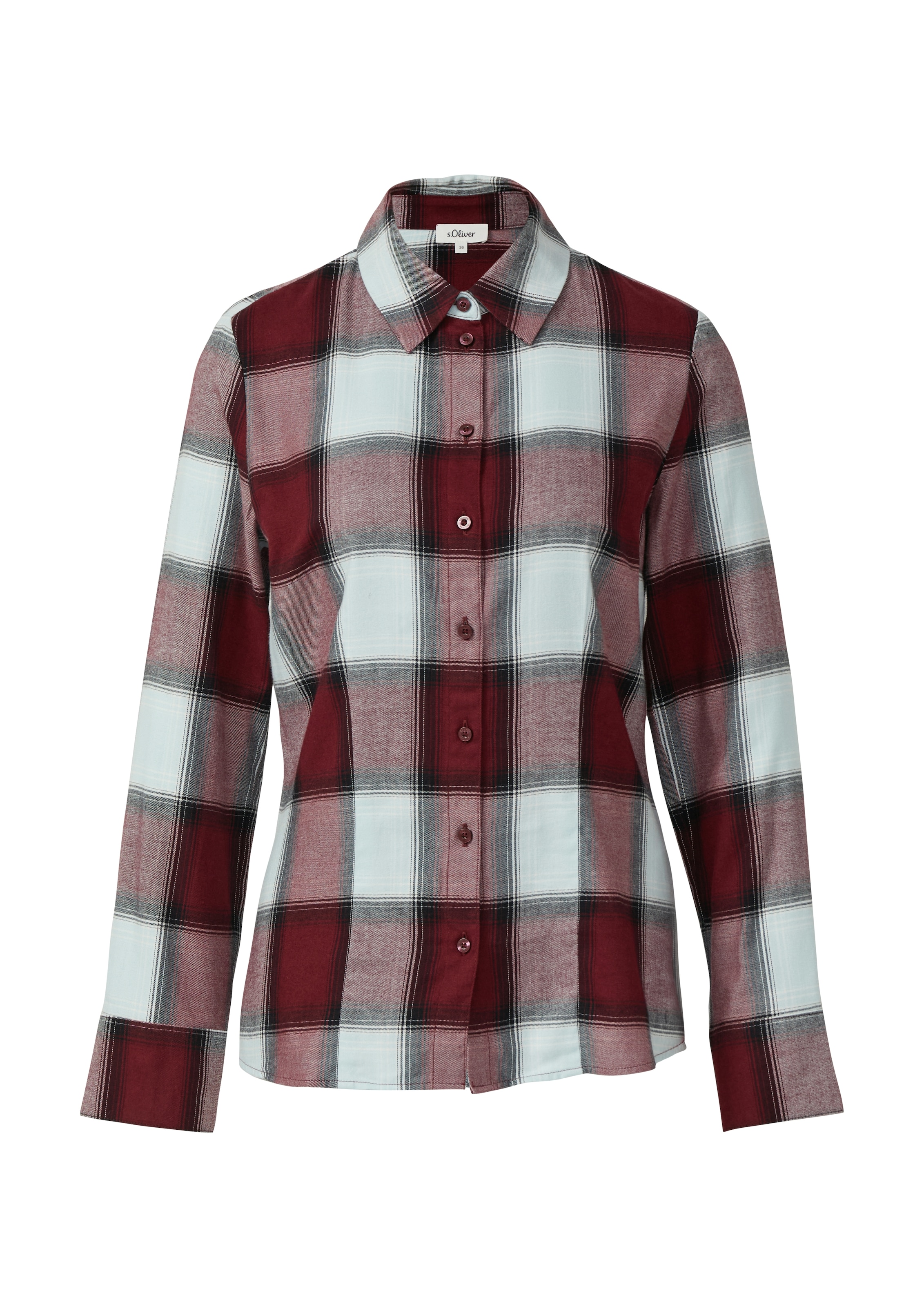 s.Oliver Blouse chemise mit Karo Muster