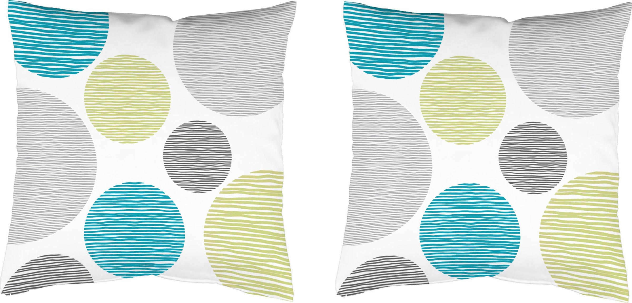 HOME WOHNIDEEN Coussin décoratif »BORDEN« Kissenhülle ohne Füllung, 2 Stück