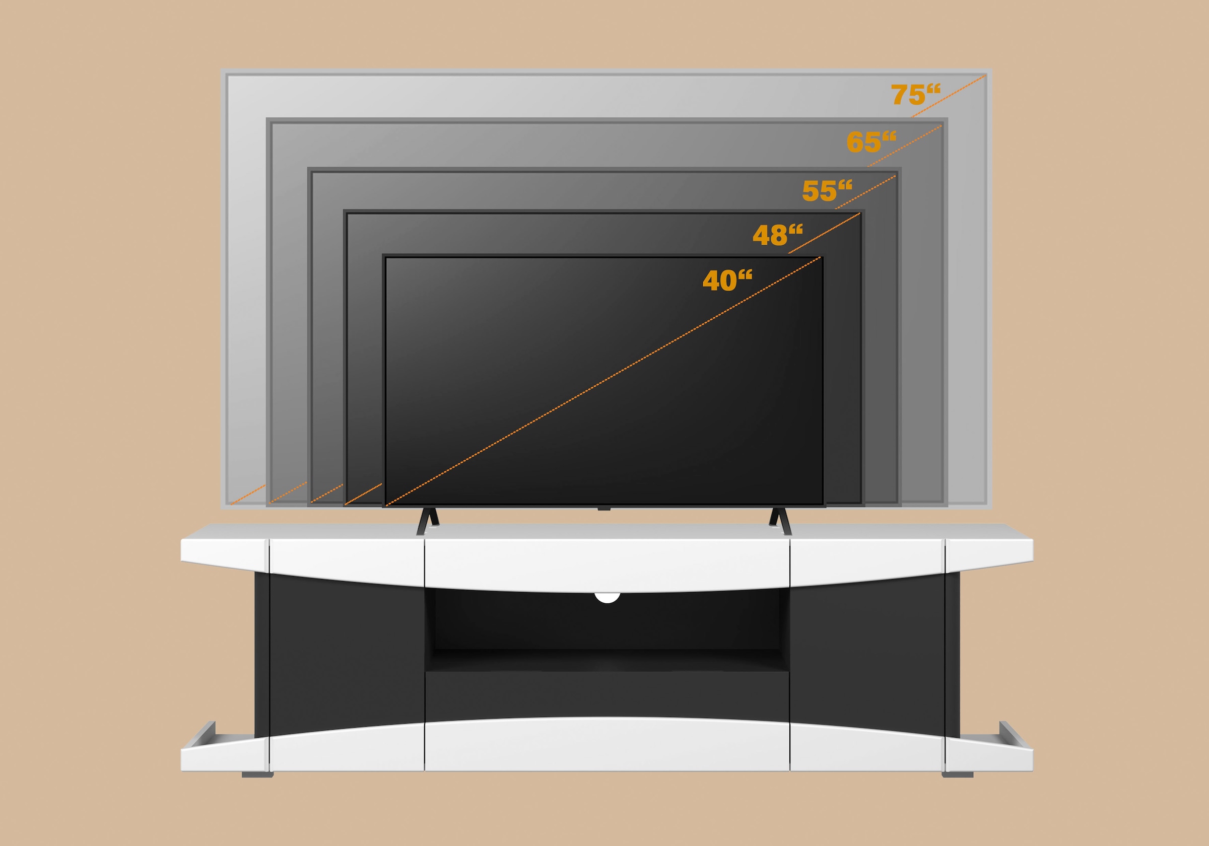 INOSIGN Table basse »NextLevel speziell geeignet für Spielekonsolen« Gaming-Lowboard wahlweise mit Beleuchtung - (B/T/H) 180/42/52 cm