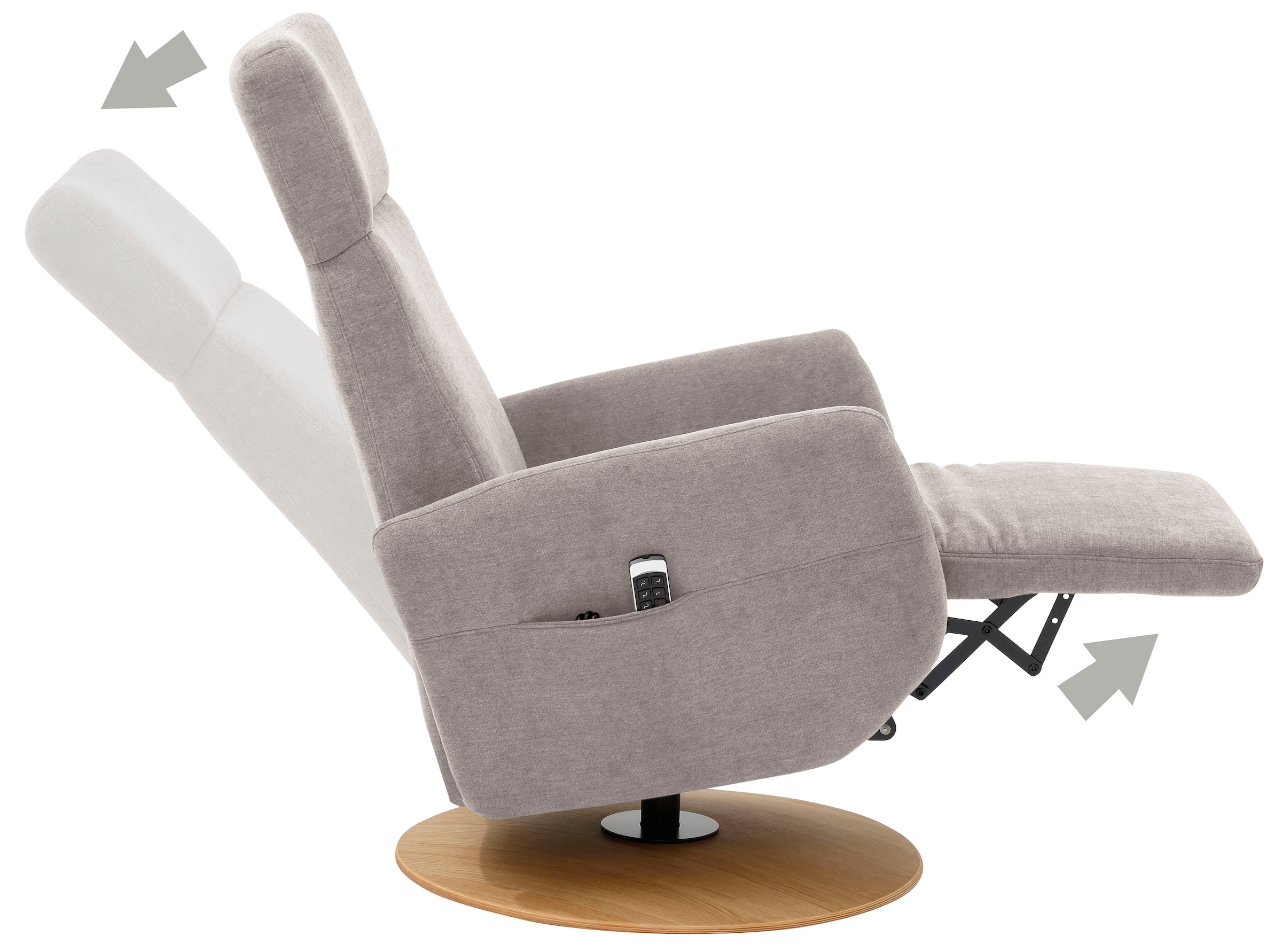 sit&more Fauteuil TV »Kobra« wahlweise mit 2 Motoren, 2 Motoren und Akku oder mit 2 Motoren