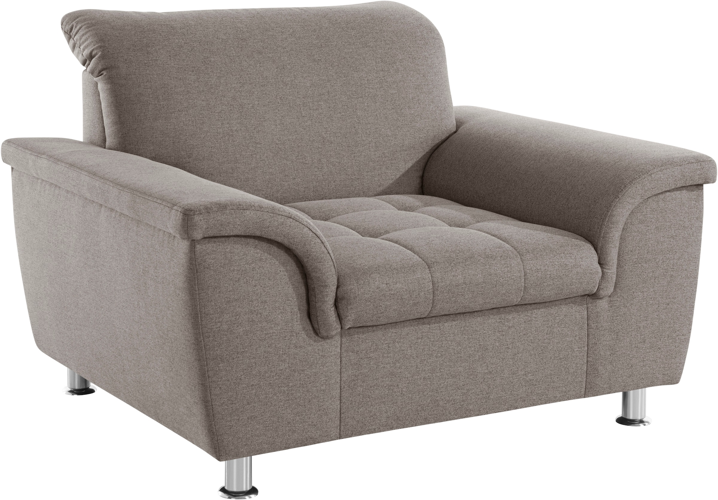 DOMO collection Sessel »Franzi, zeitlos und elegant, moderne Sitzheftung« wahlweise mit Kopfteilverstellung