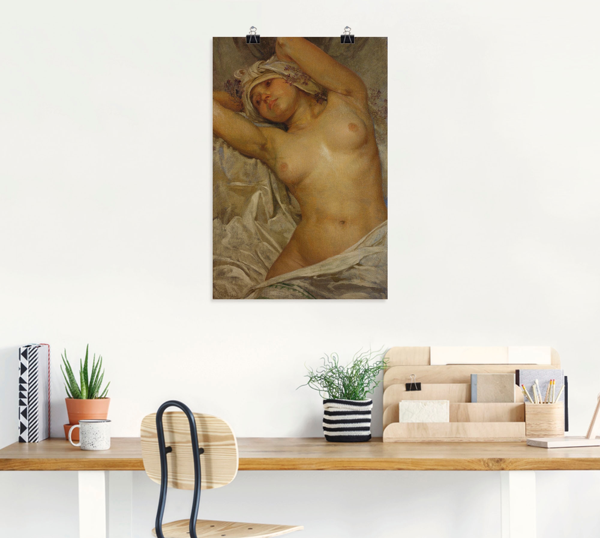 Artland Poster »Mädchenakt. 1922.« Frau 1 Stk. tlg. als Leinwandbild, Poster, Wandaufkleber in verschied. Grössen