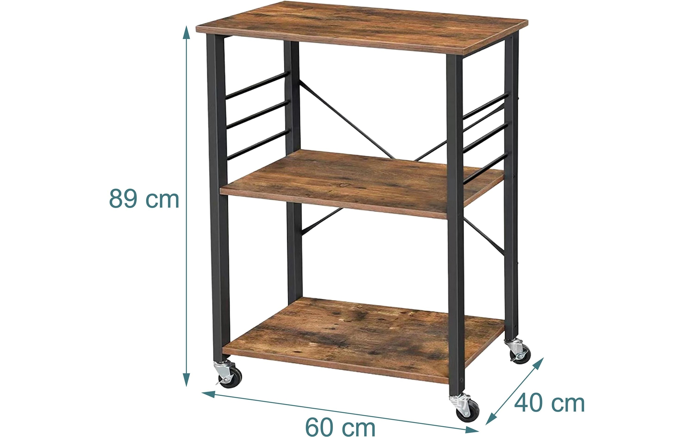 relaxdays Chariot de cuisine »89 x 60 x 40 cm«