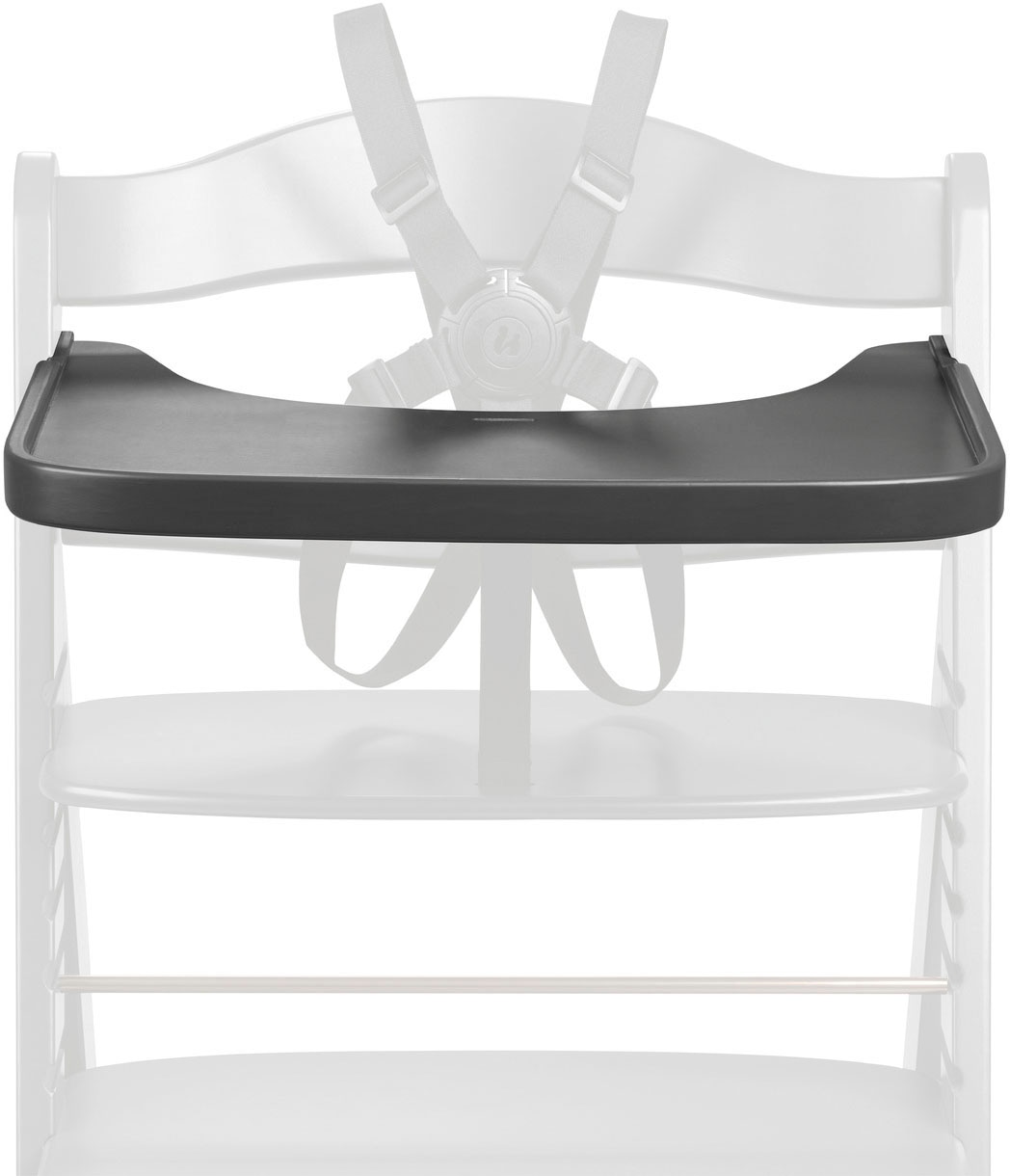 Hauck Hochstuhltablett »Alpha Wooden Tray Essbrett, Dark Grey« FSC® - schützt Wald