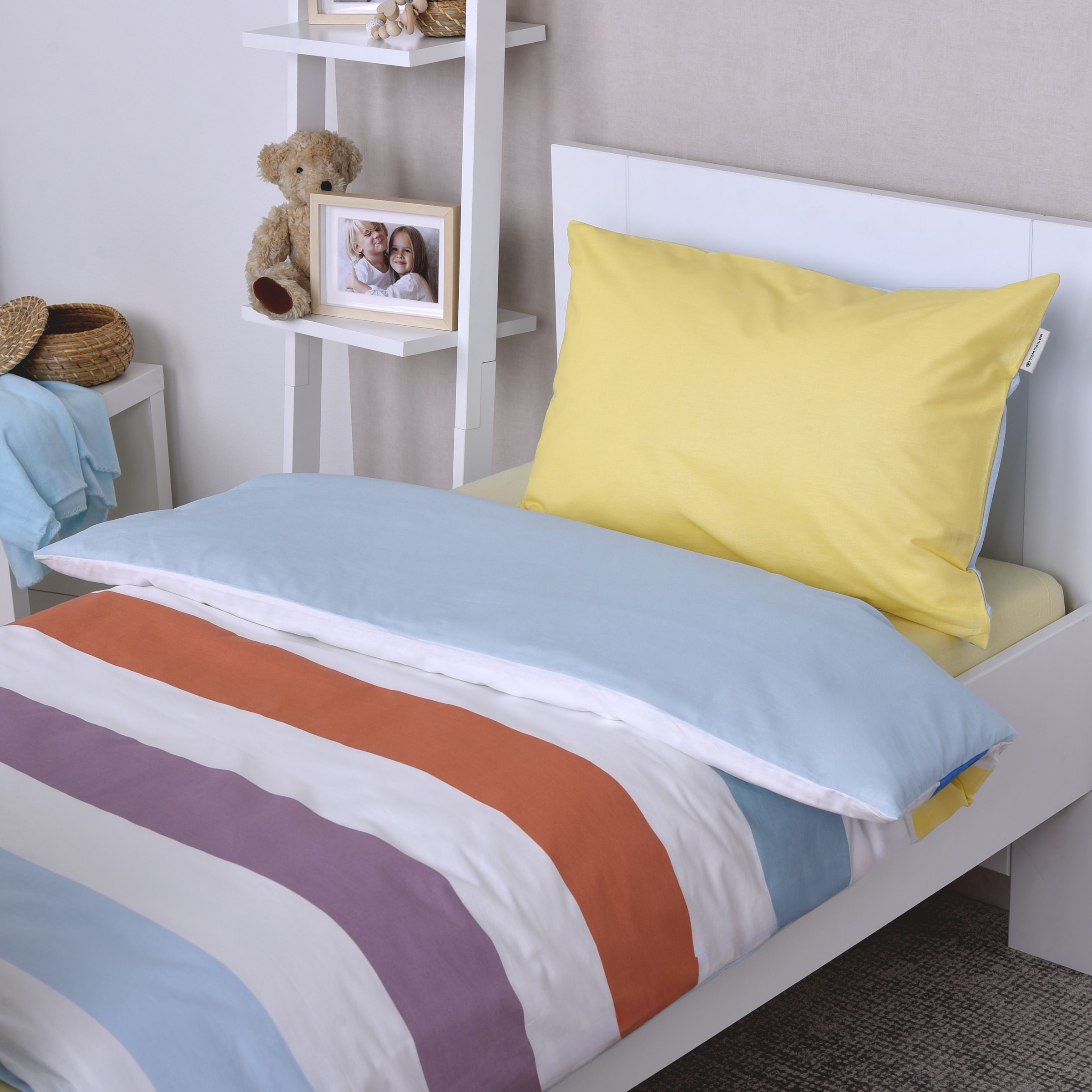 TOM TAILOR HOME Linge de lit pour bébé »TWO-TONE SOLID COLORS in Gr. 100x135cm« 2 cuis new bedroom, étiquette tissée