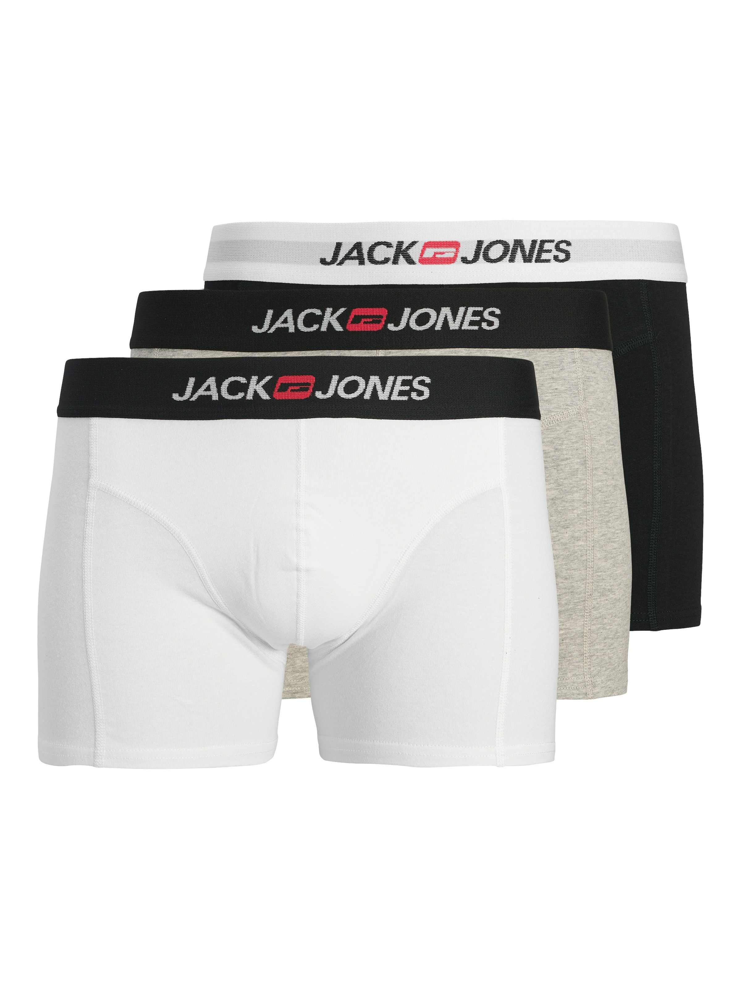Jack & Jones Tronc »JACOLD – Boxershorts mit farbigem Bund im 6er-Pack« Packung, 6 cuis Druck, modisch, regular fit, Jersey