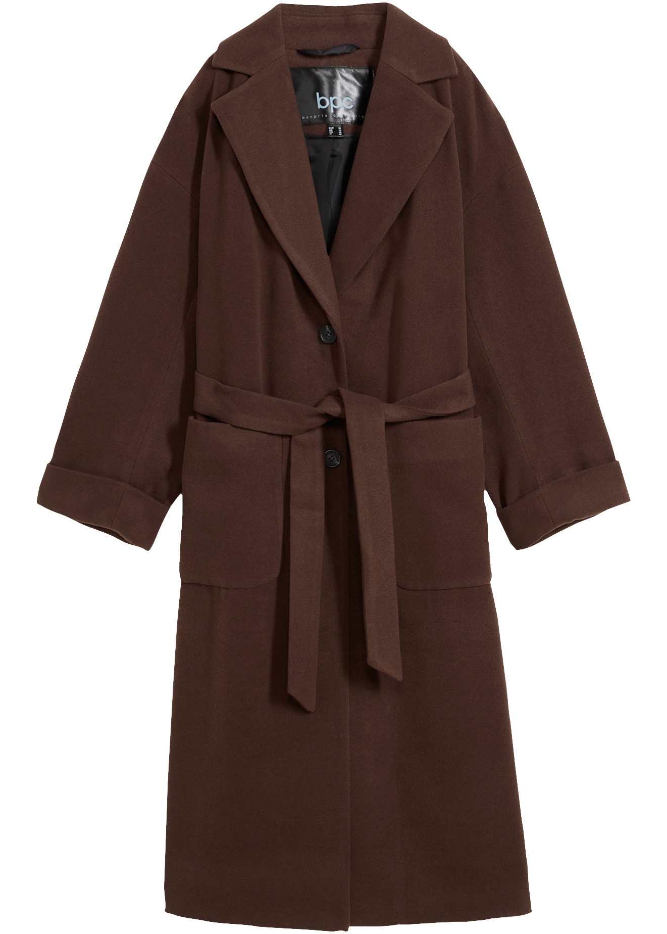 bonprix Manteau d'hiver aus Wollimitat, mit Taschen, lässig geschnitten, elegant