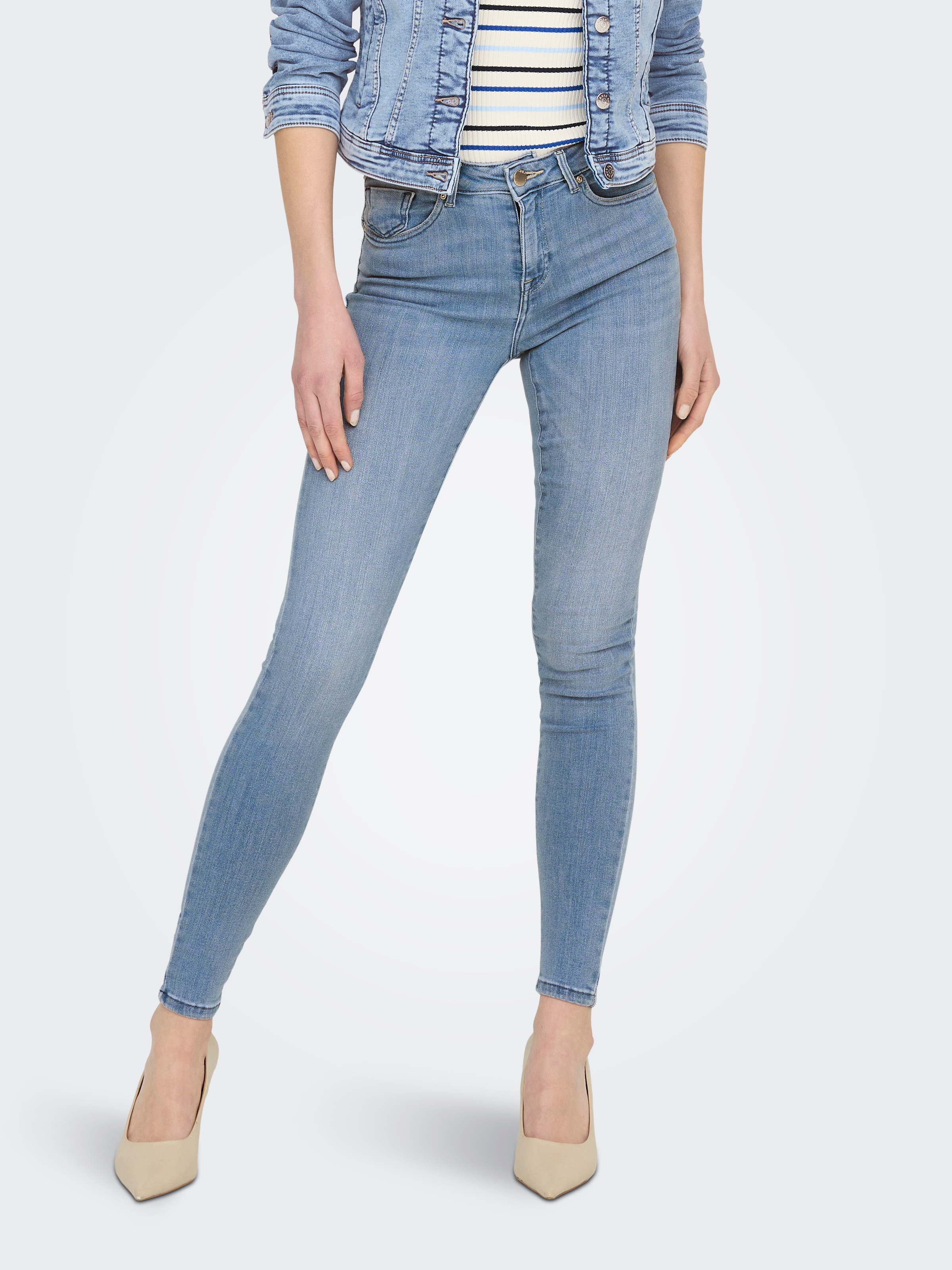 ONLY Jeans skinny »ONLPOWER MID PUSH UP SK DNM AZG944 NOOS«