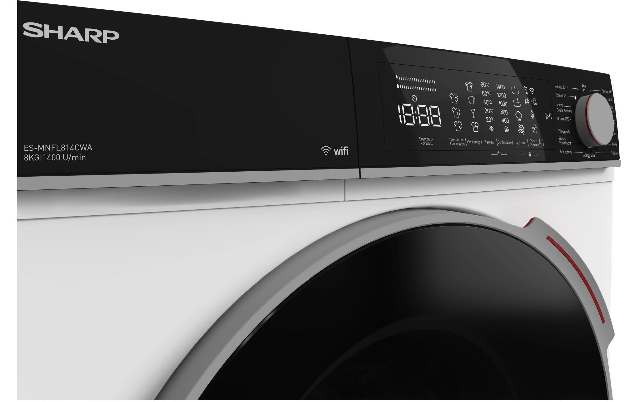   Waschmaschine »ES-MNFL814CWA-CH Links« 8 kg 1400 U/min