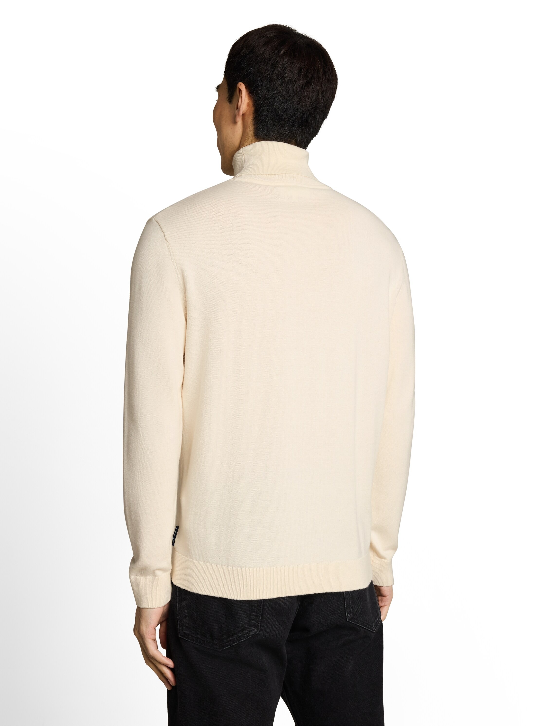 TOM TAILOR Pull à col roulé design tricoté