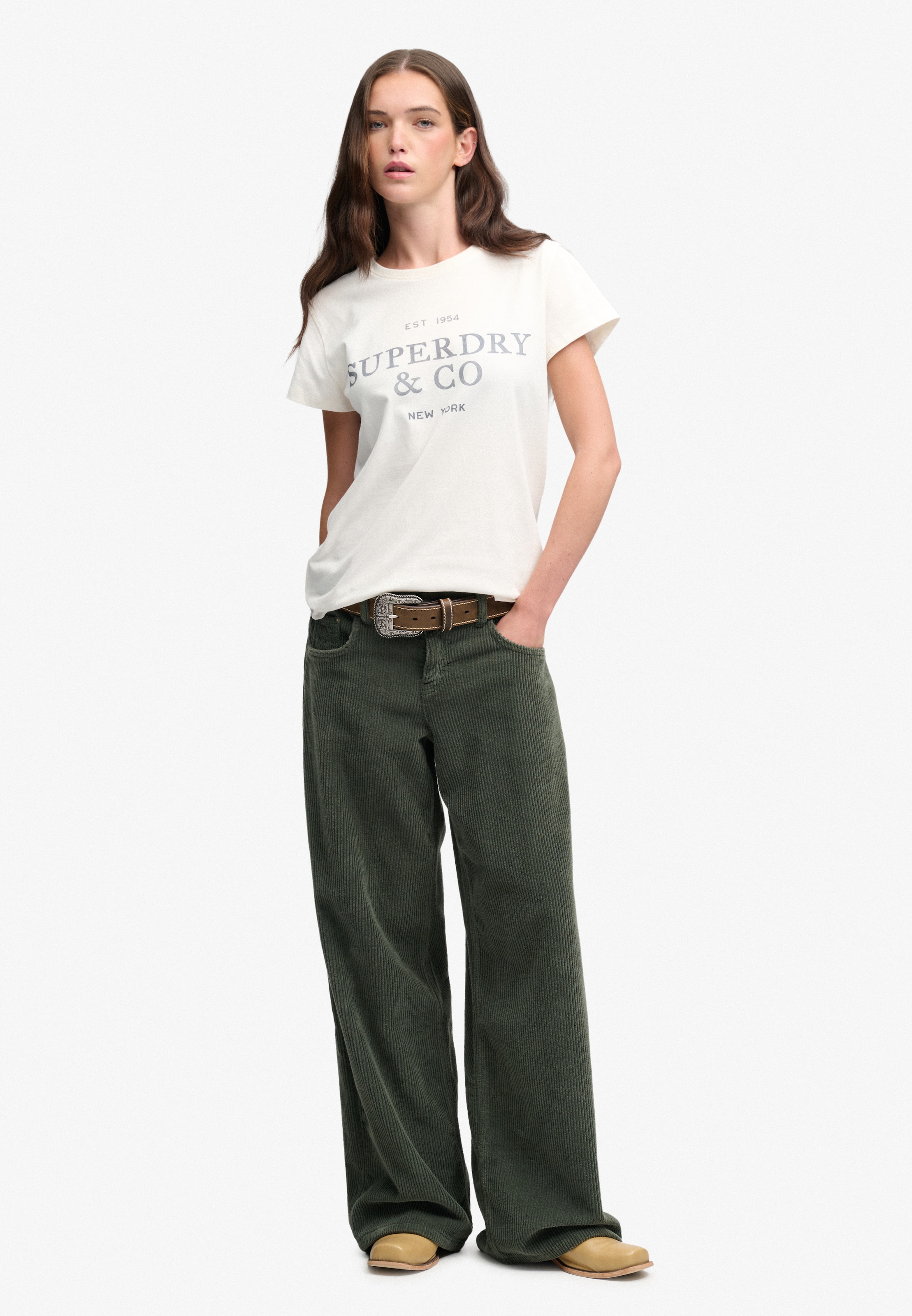 Superdry Print-Shirt »LUXE CASUAL CLASSIC TEE« Baumwolle, slim fit