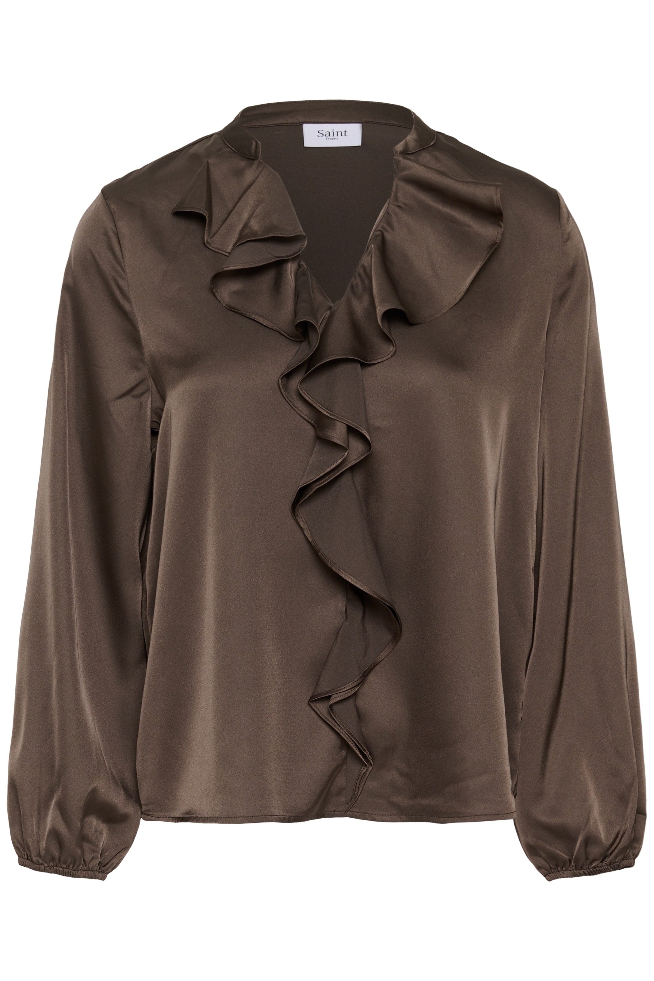 Saint Tropez Chemisier à volants »LodisaSZ Blouse« mélange de matériaux, coupe régulière