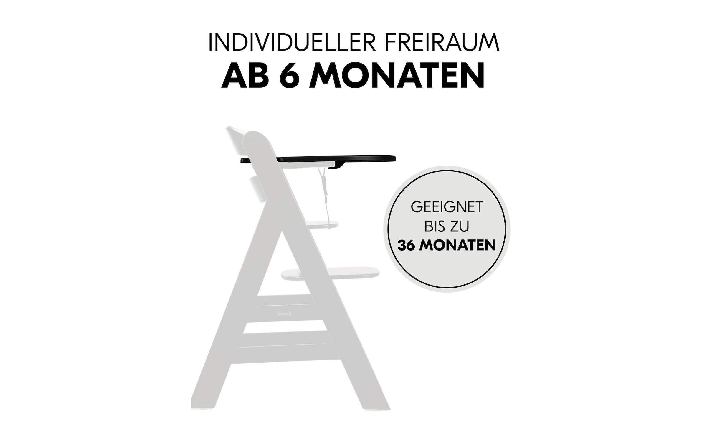 Hauck Hochstuhltablett »Essbrett Alpha Click Speckle«