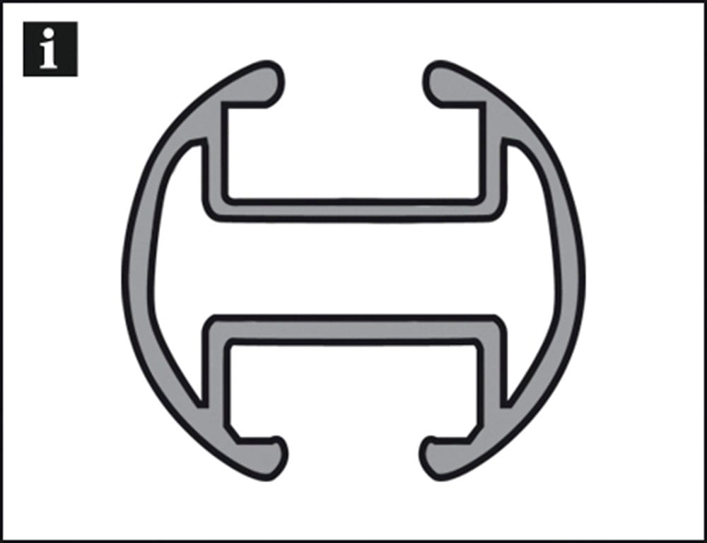 GARDINIA Gardinenstange »Kira mit Innenlauf II« Ø 1,9 mm 1 läufig-läufig mit Bohren, verschraubt, Wandmontage,