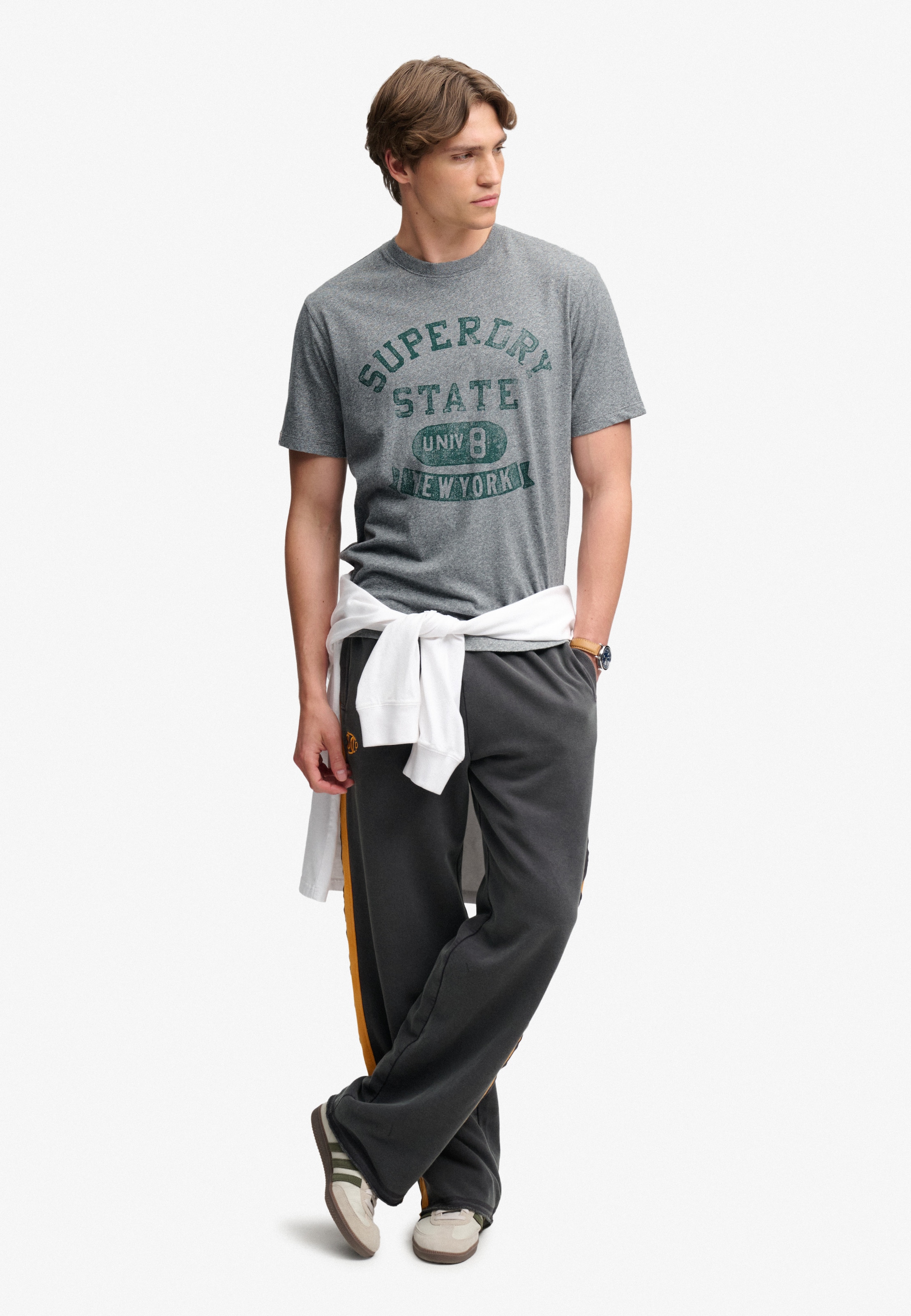 Superdry Rundhalsshirt »ATH ESS TEE« Baumwolle, loose fit