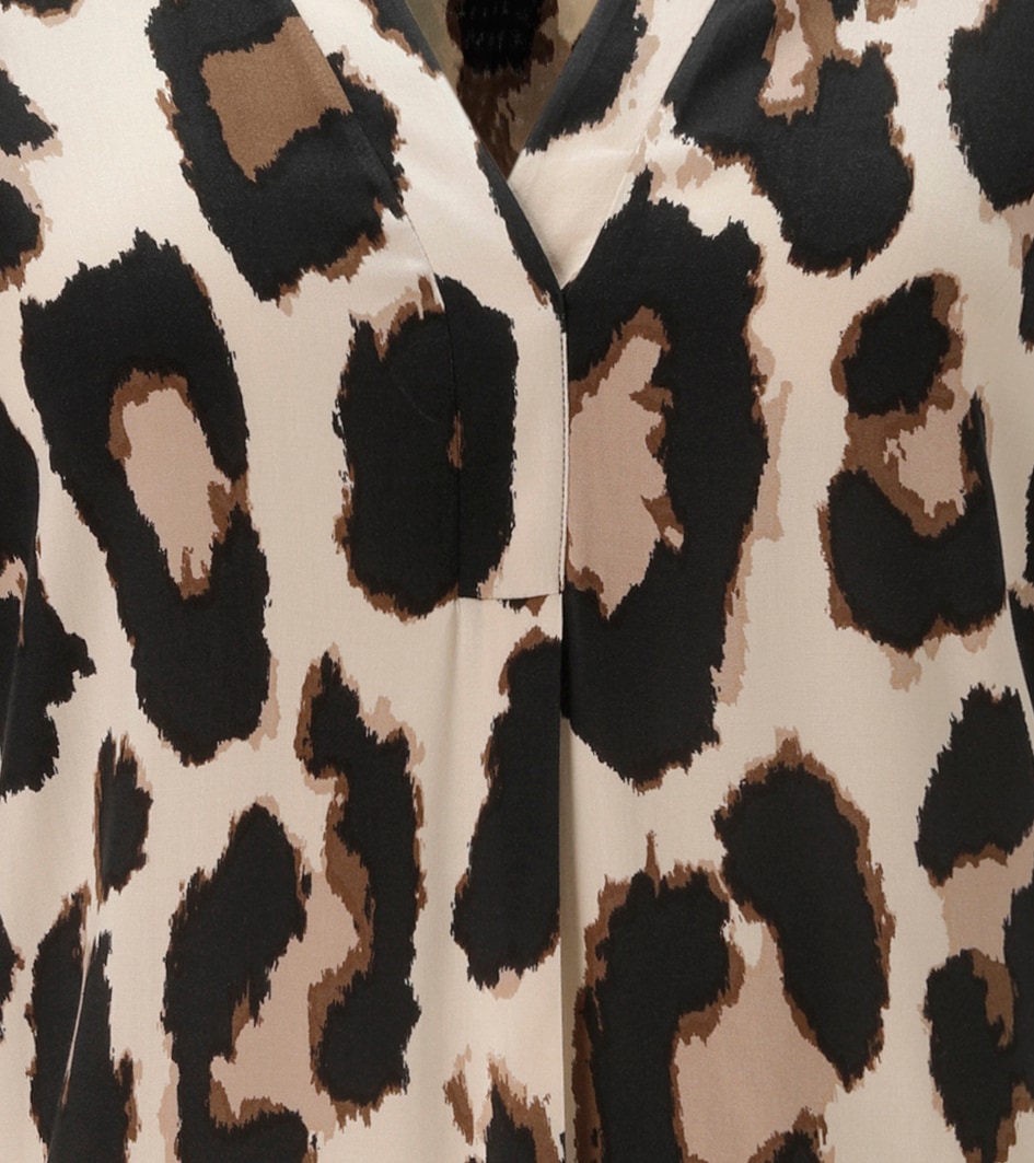 Aniston PLUS Robe imprimée avec superbe imprimé léopard - NOUVELLE COLLECTION