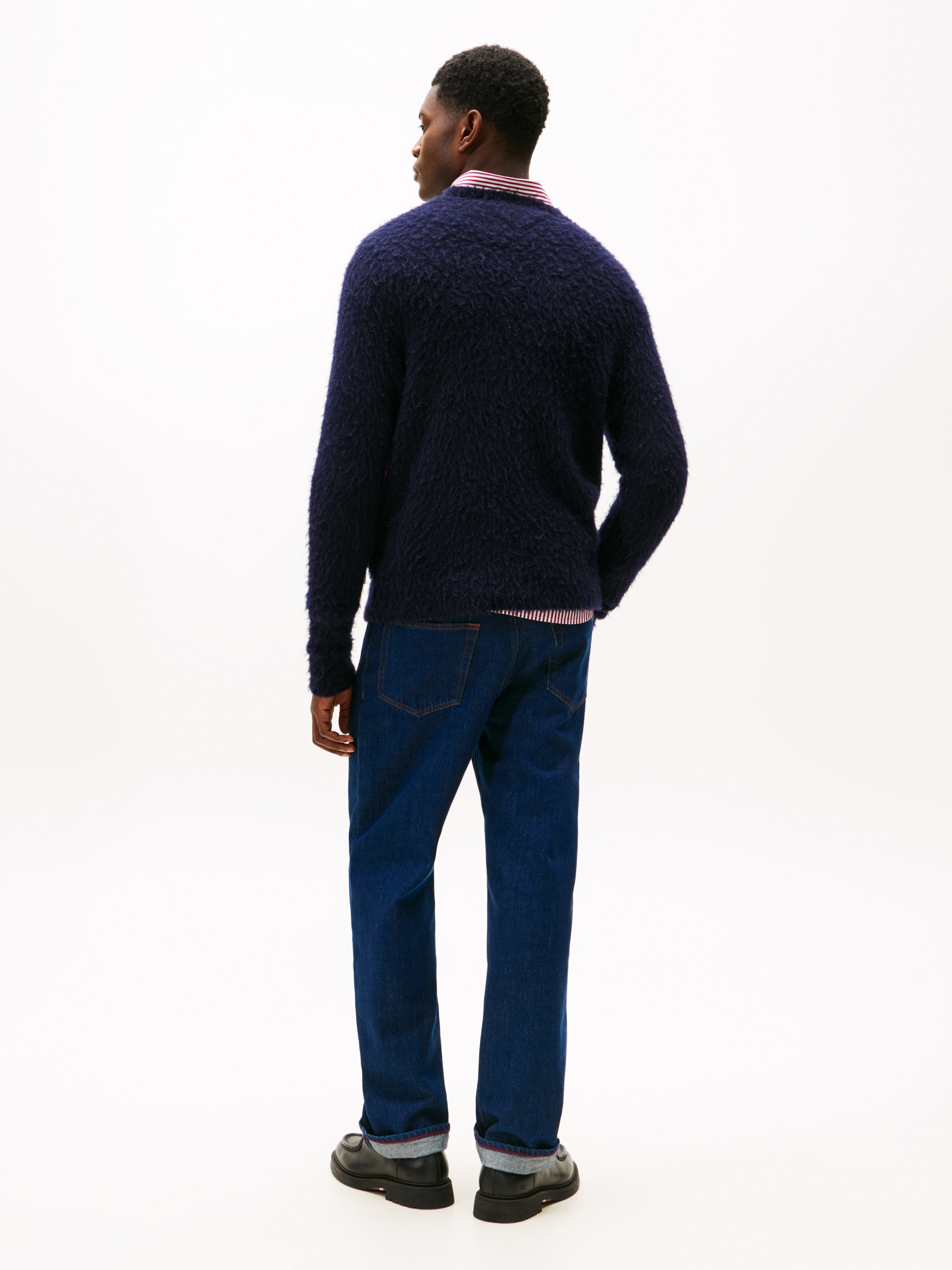 Tommy Hilfiger Pull en tricot »ALPACA BLEND BIG FLAG CREW NECK« Regular fit