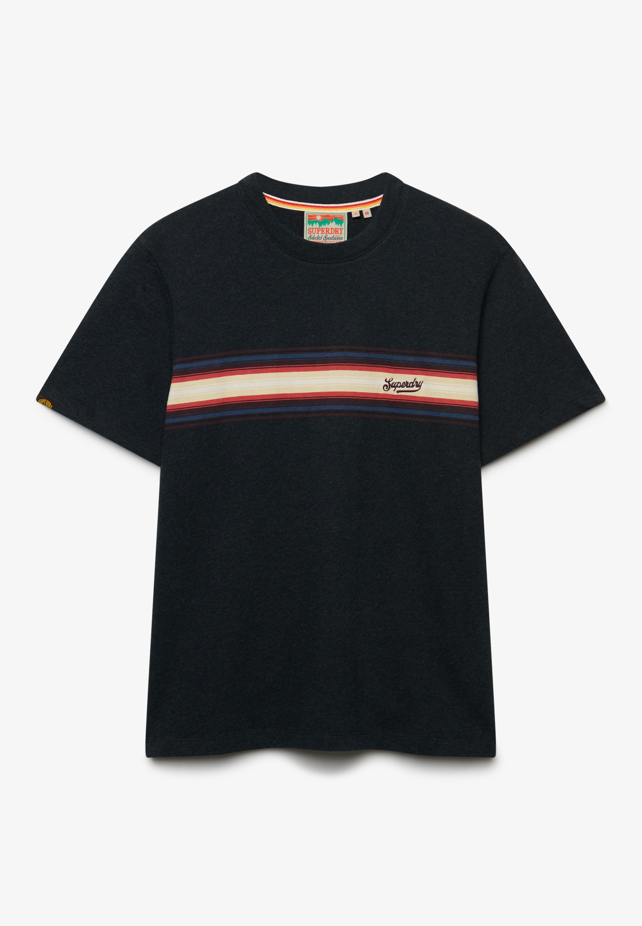Superdry Rundhalsshirt »OUTDOOR STRIPE LOGO RLXD TEE« Baumwolle, relaxed fit