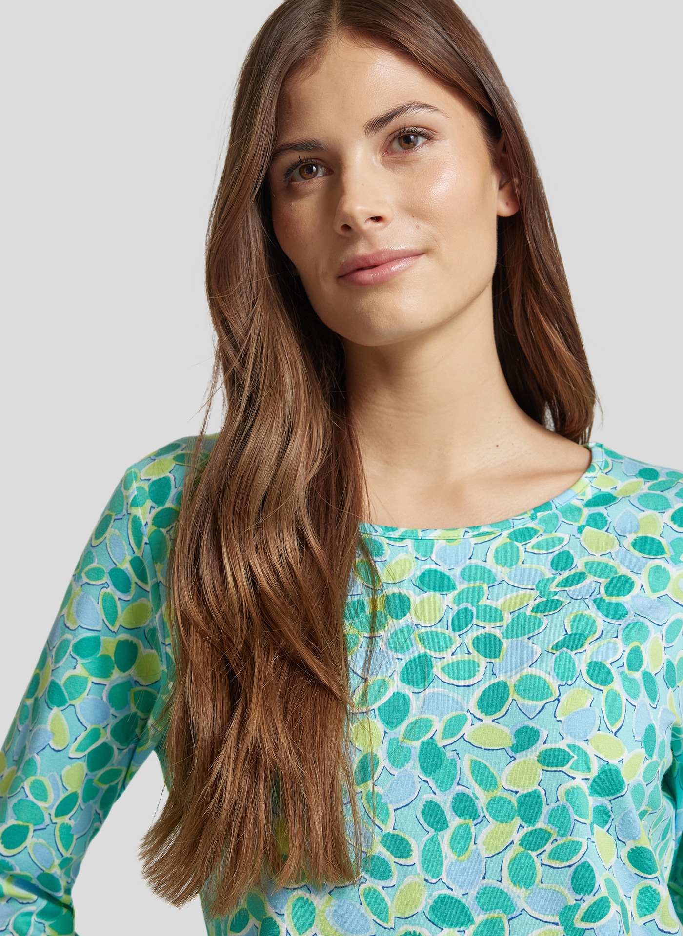 Rabe 3/4-Arm-Shirt mit grafischem Muster, mit Stretch