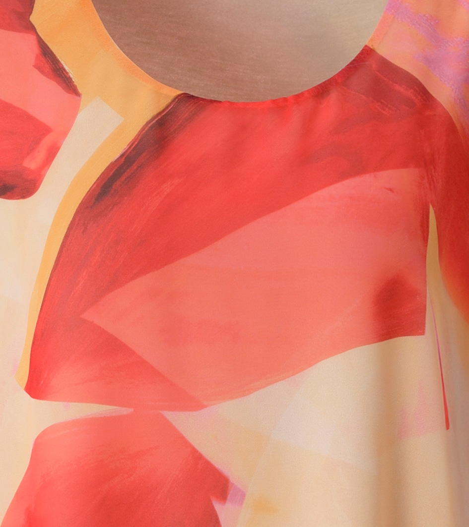 Aniston SELECTED Robe en mousseline de soie aus zartem Chiffon und gefüttert - NEUE KOLLEKTION