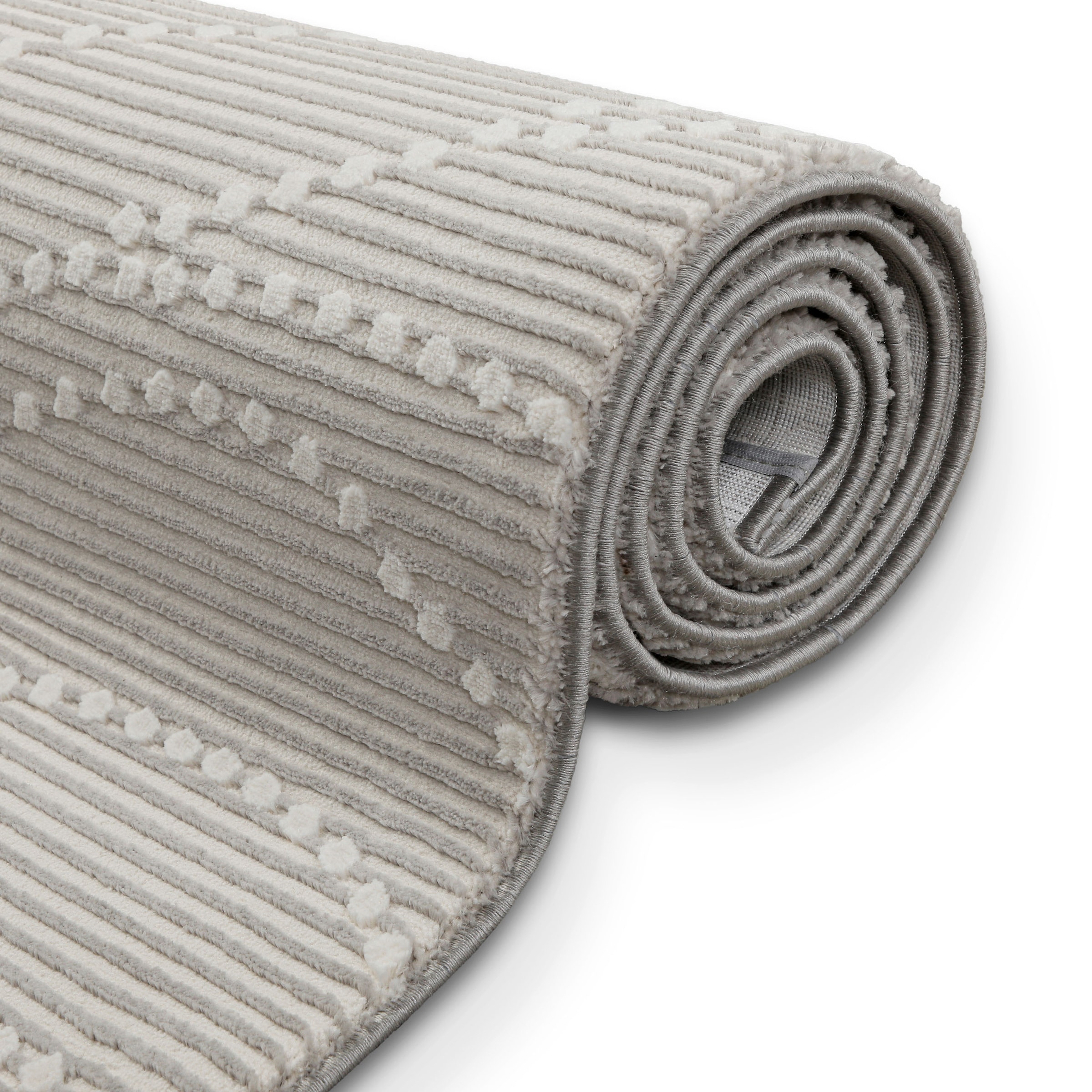 GOODproduct Teppich »Adlee« rechteckig 12 mm Höhe Kurzflorteppich, gewebt, geometrisch, Wohnzimmer, modern, Punkte