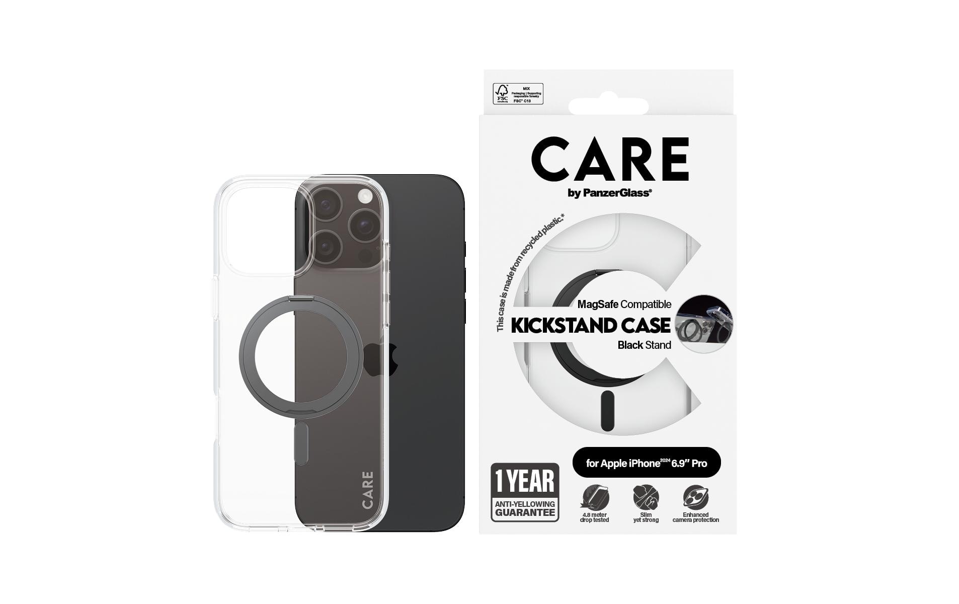 CARE by PanzerGlass Couverture arrière »Feature Kickstand iPhone 16 Pro Max«