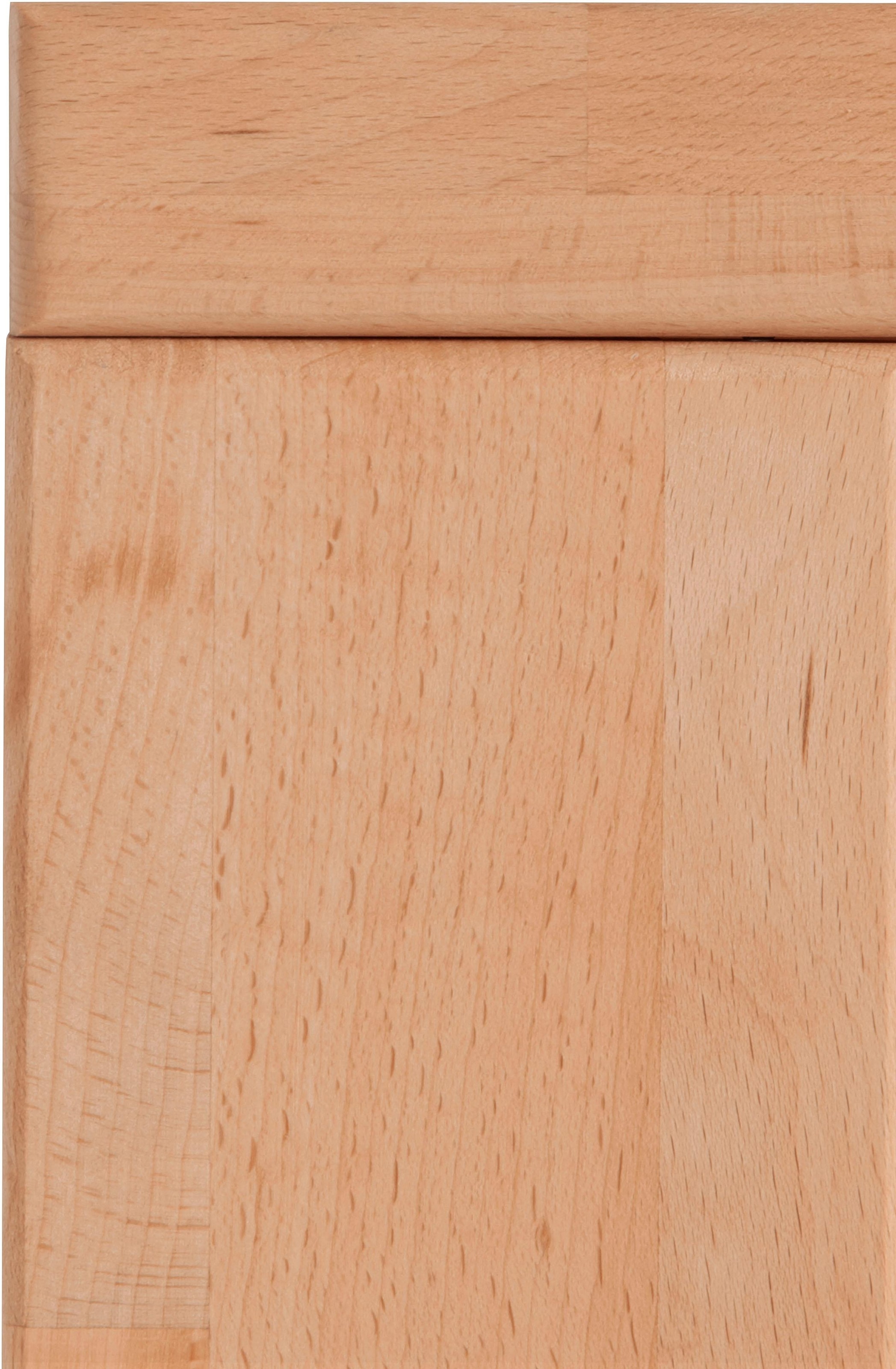 Home affaire Commode »Celle,90cm breit,35 cm tief, Fronten Massivholz« Holz massiv, Holzwerkstoff, Metall Griffe,3 breite Fächer