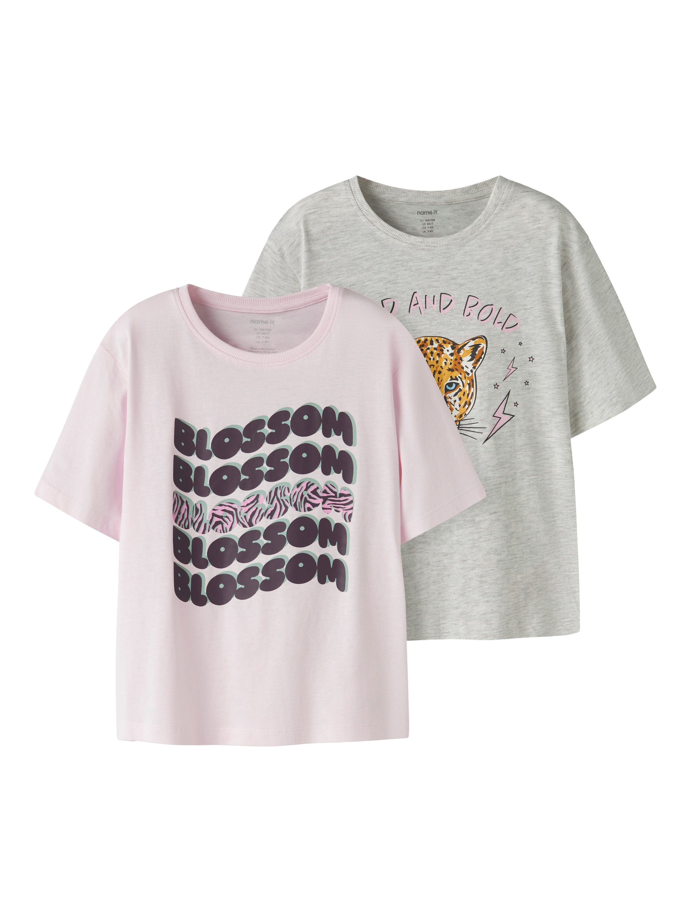 Name It T-shirt »NKFBENNA 2P SS NREG TOP BOX PB« Packung, 2 pièces