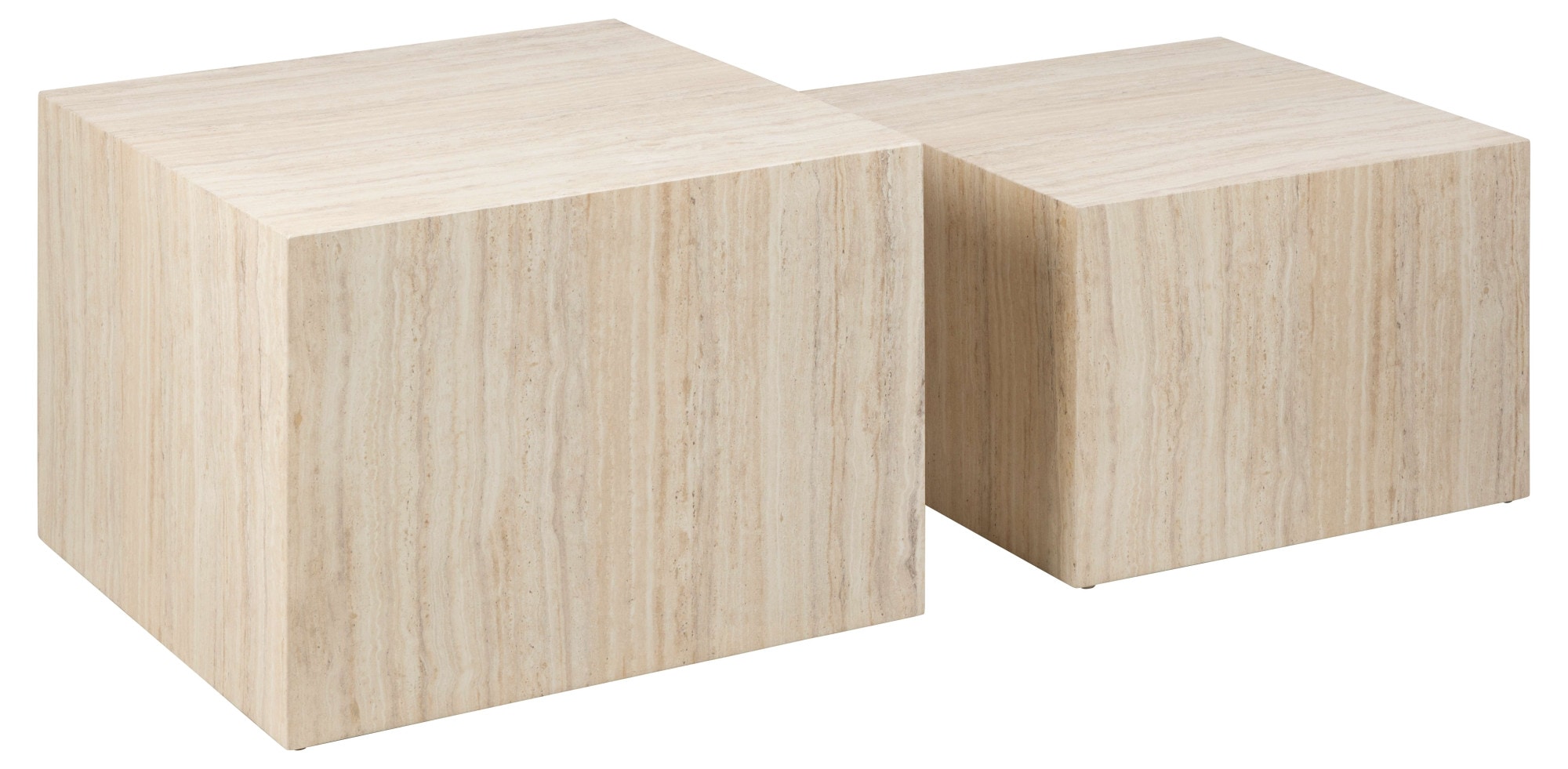 ACTONA GROUP Table basse »Dice Couchtischsatz, Beistelltisch, Kaffeetisch, Sofatisch,« Set de 2, plusieurs variantes disponibles, L : 58/50 cm