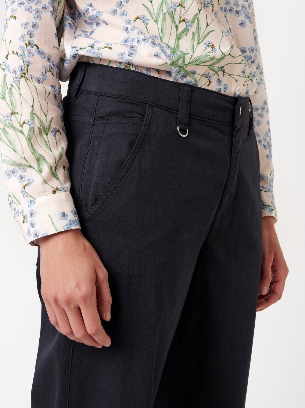 TONI Pantalon 5 poches »Liv Wide«  aus Baumwollmix mit Modal, Regular-Fit - auch in Kurzgrösse erhältlich