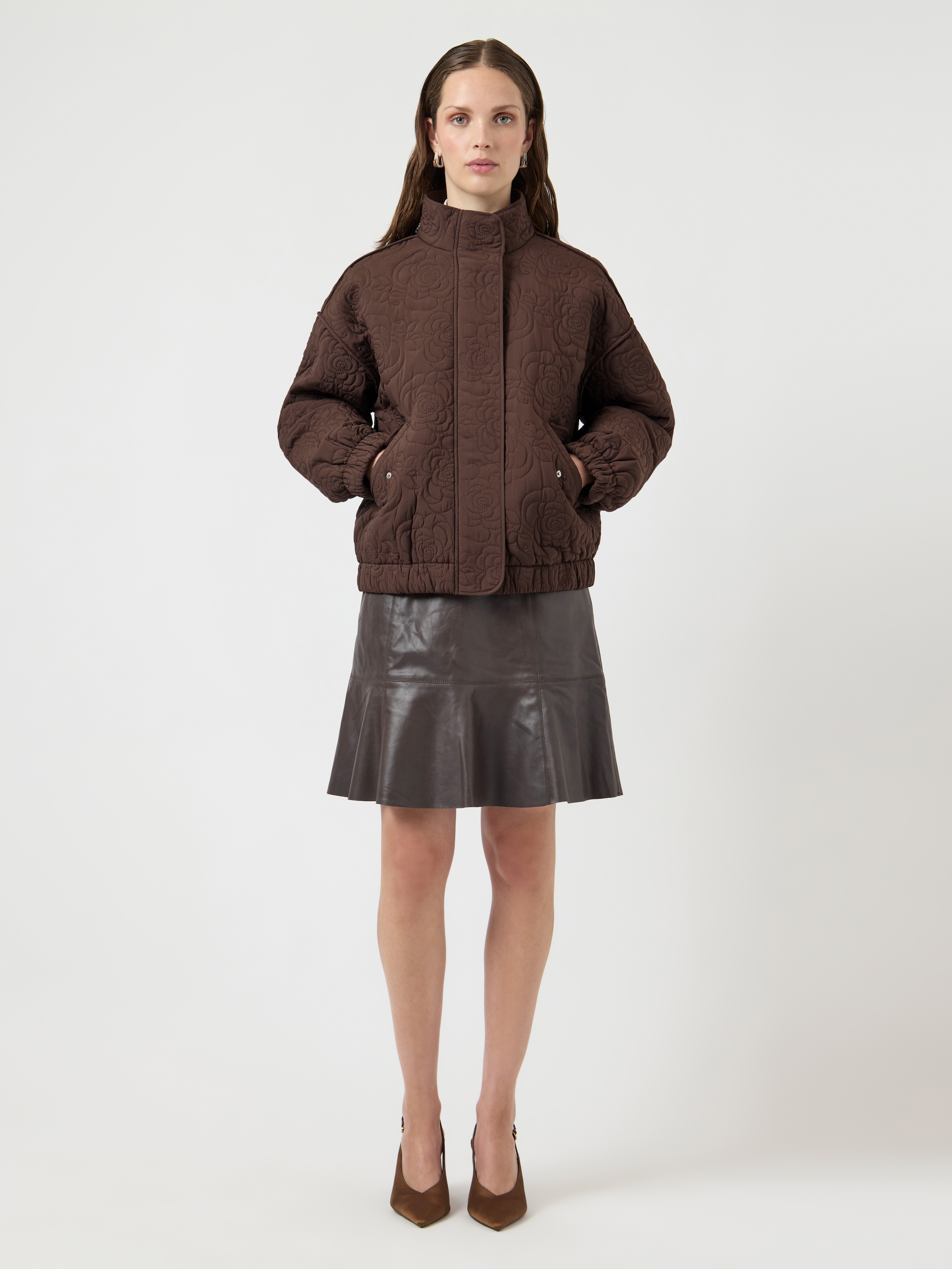Y.A.S Blouson »YASFIPURA LS QUILTED JACKET S. NOOS« sans capuche fibre synthétique, poignets élastiques