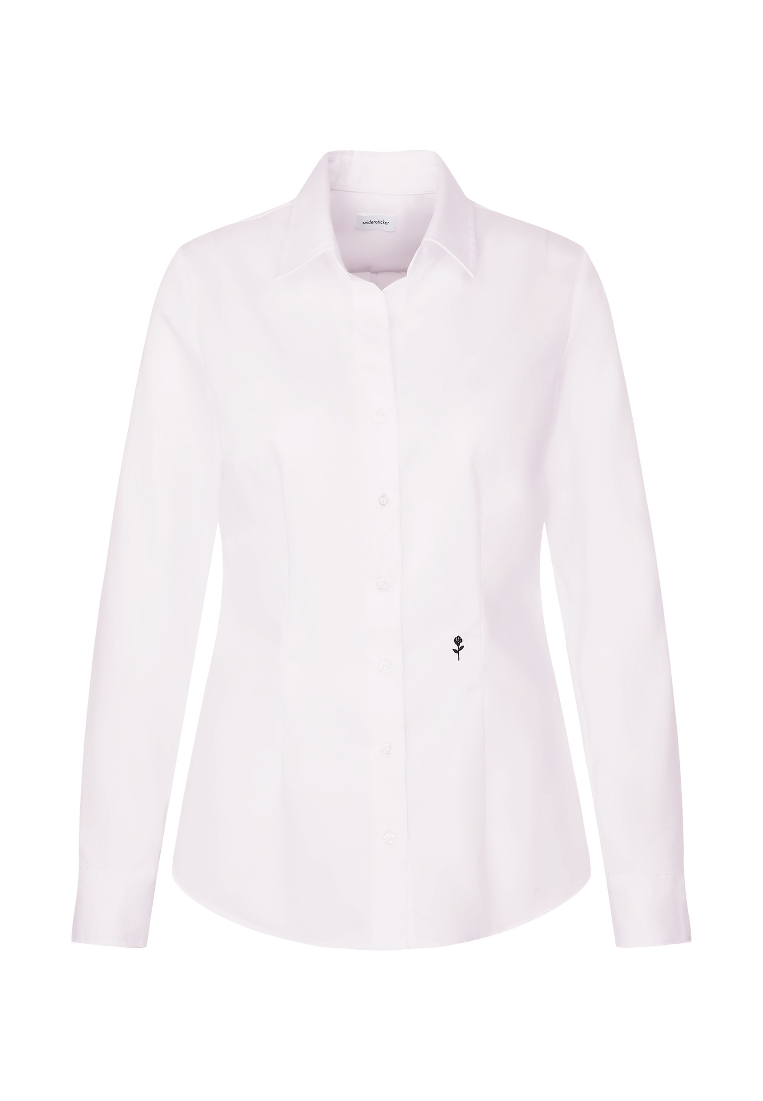 seidensticker Hemdbluse »Schwarze Rose«, 1/1 Kragen Uni
