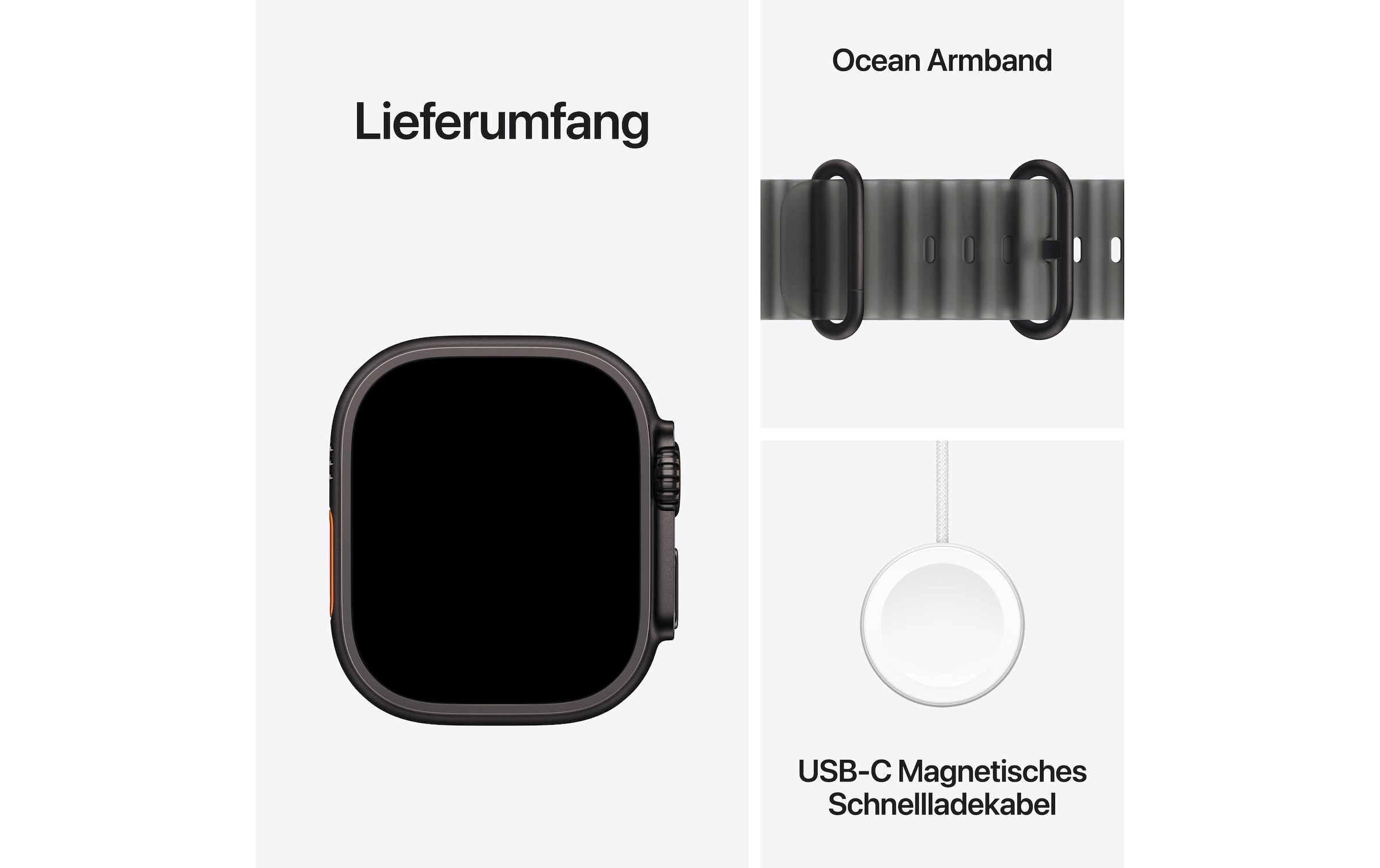 Apple Smartwatch »Apple Watch Ultra 4 Black Titan Ocean Band«
