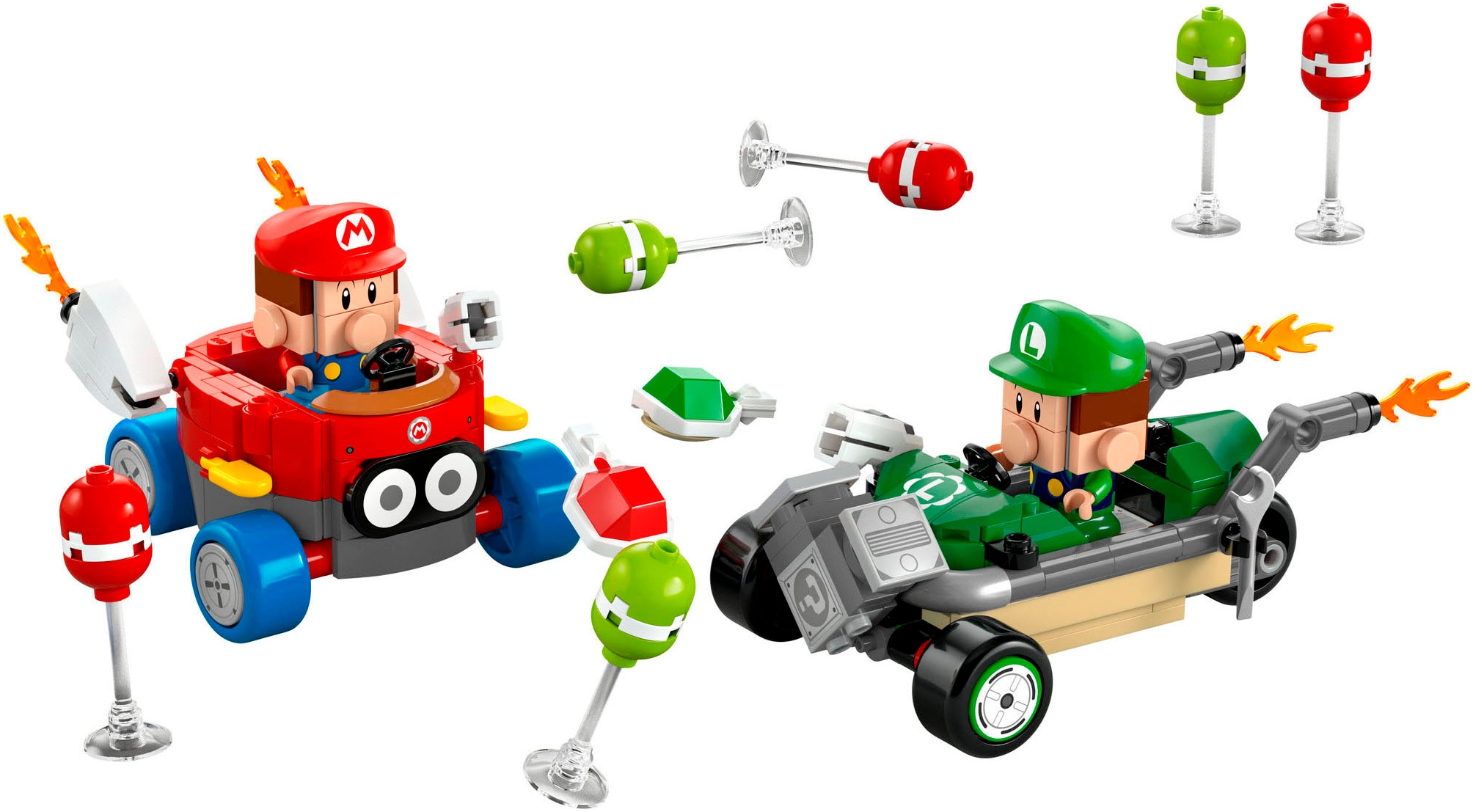 LEGO® Konstruktionsspielsteine »Mario Kart™ – Baby Mario vs. Baby Luigi (72034), LEGO Super Mario« Made in Europe