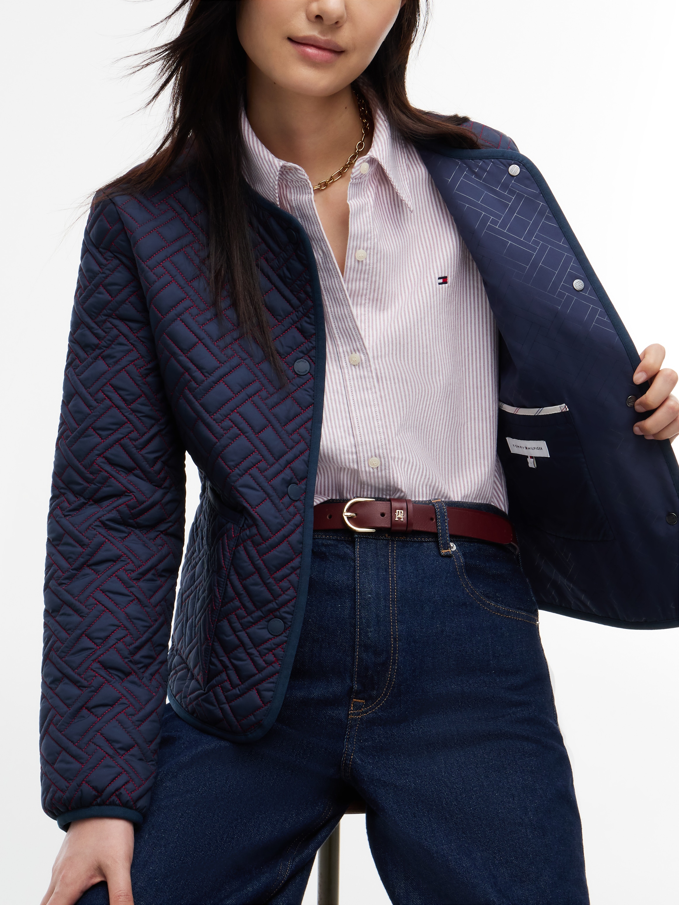 Tommy Hilfiger Veste matelassée »QUILTED LINER JACKET« fibre synthétique