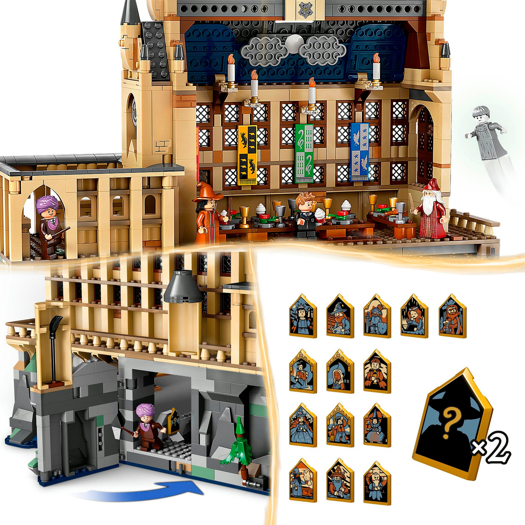 LEGO® Konstruktionsspielsteine »Schloss Hogwarts™: Die Grosse Halle (76435), LEGO Harry Potter™« Made in Europe