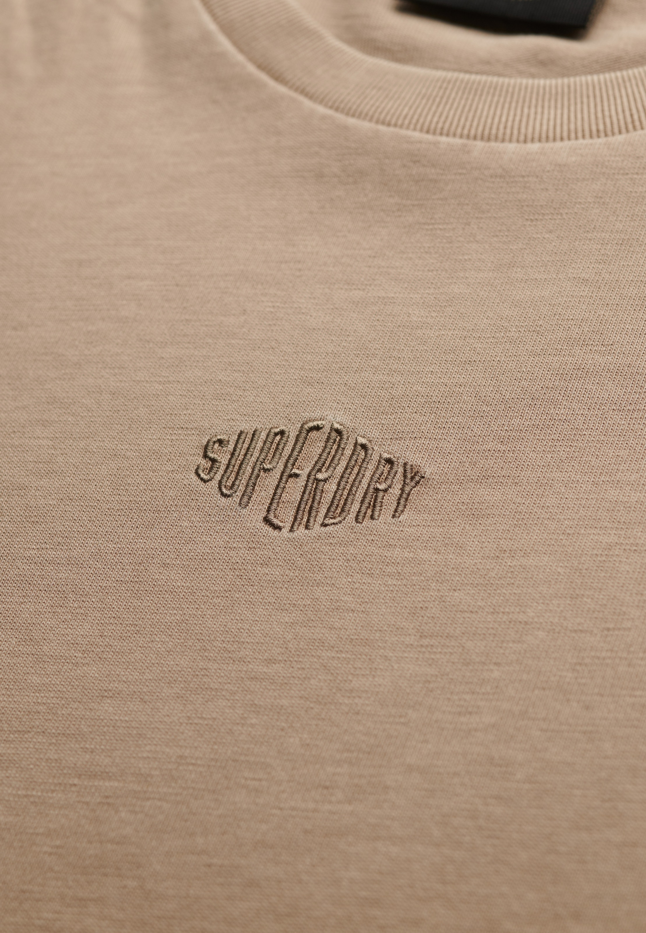 Superdry Shirt à col rond »MICRO LOGO TSHIRT« mit Micro-Marken-Logo