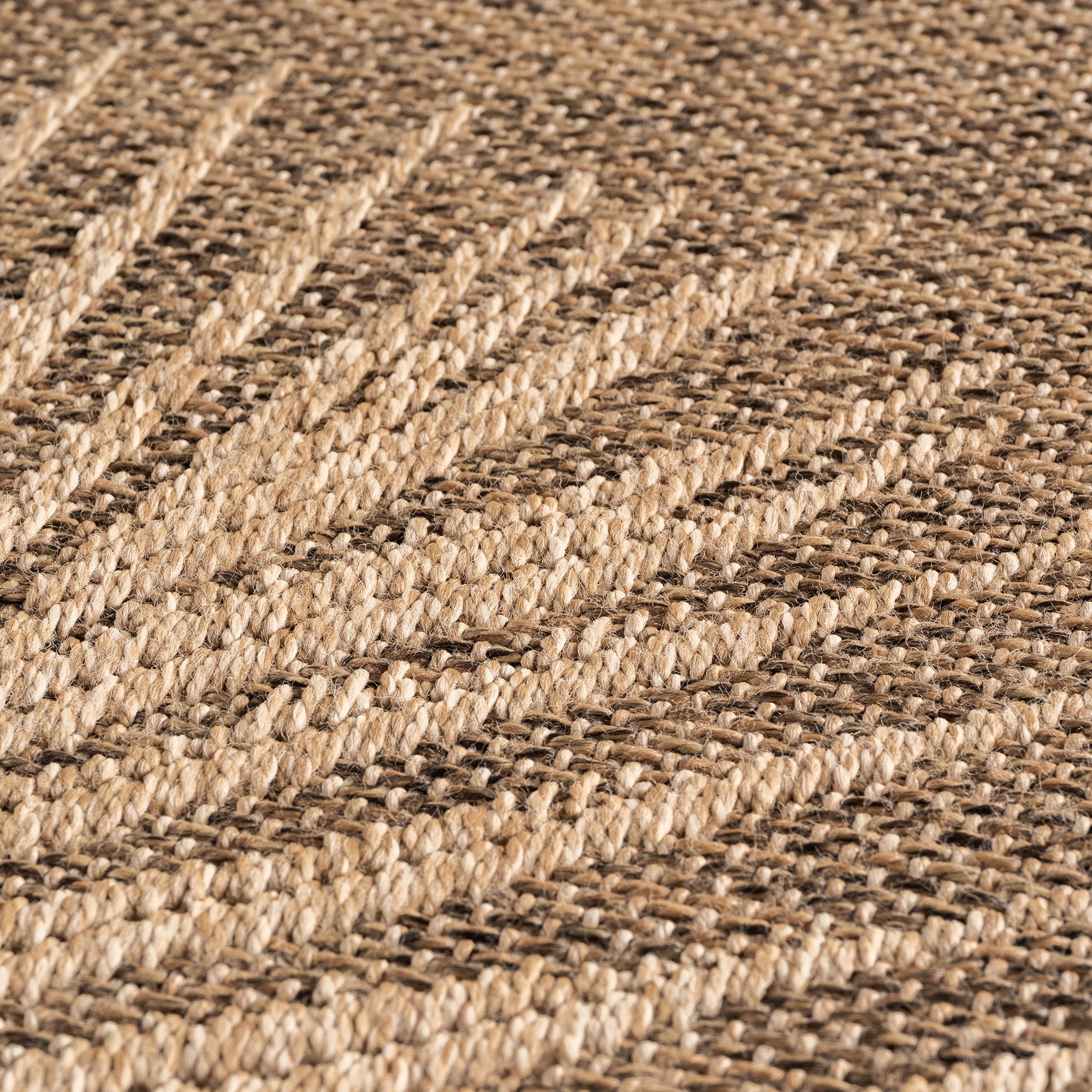 Ayyildiz Teppiche Outdoorteppich »TIMBER 1403 , auch als Läufer und Rund« rechteckig 5 mm Höhe Läufer, Rund, In und Outdoor, Jute Sisal Optik, Wohnzimmer, Terasse