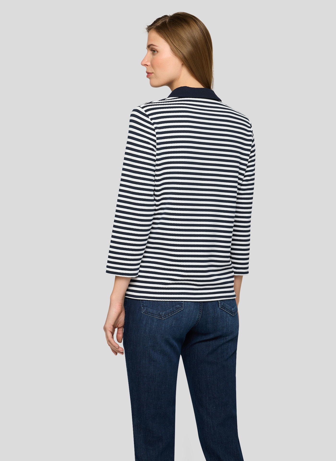 Rabe 3/4-Arm-Shirt mit Streifen Muster