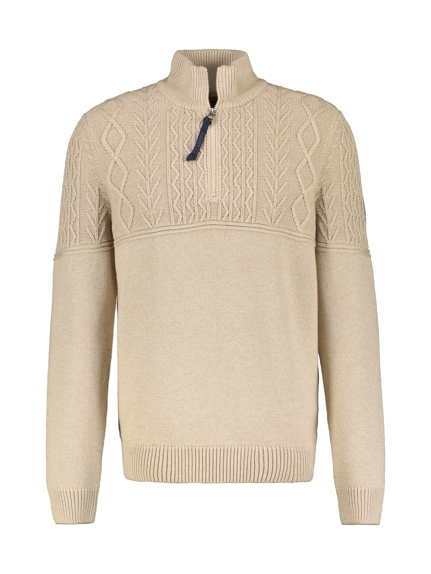 LERROS Pull en tricot »Stricktroyer, tonal gemustert«