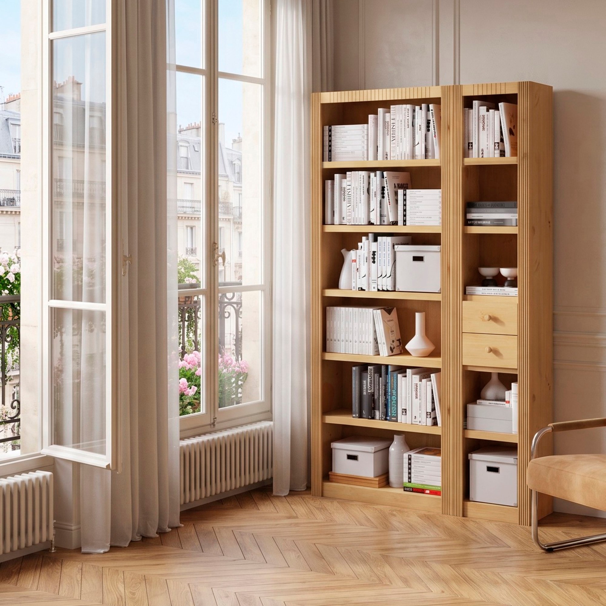 GOODproduct Étagère de séparation »Bergen« (3 pièces), largeur 128 cm