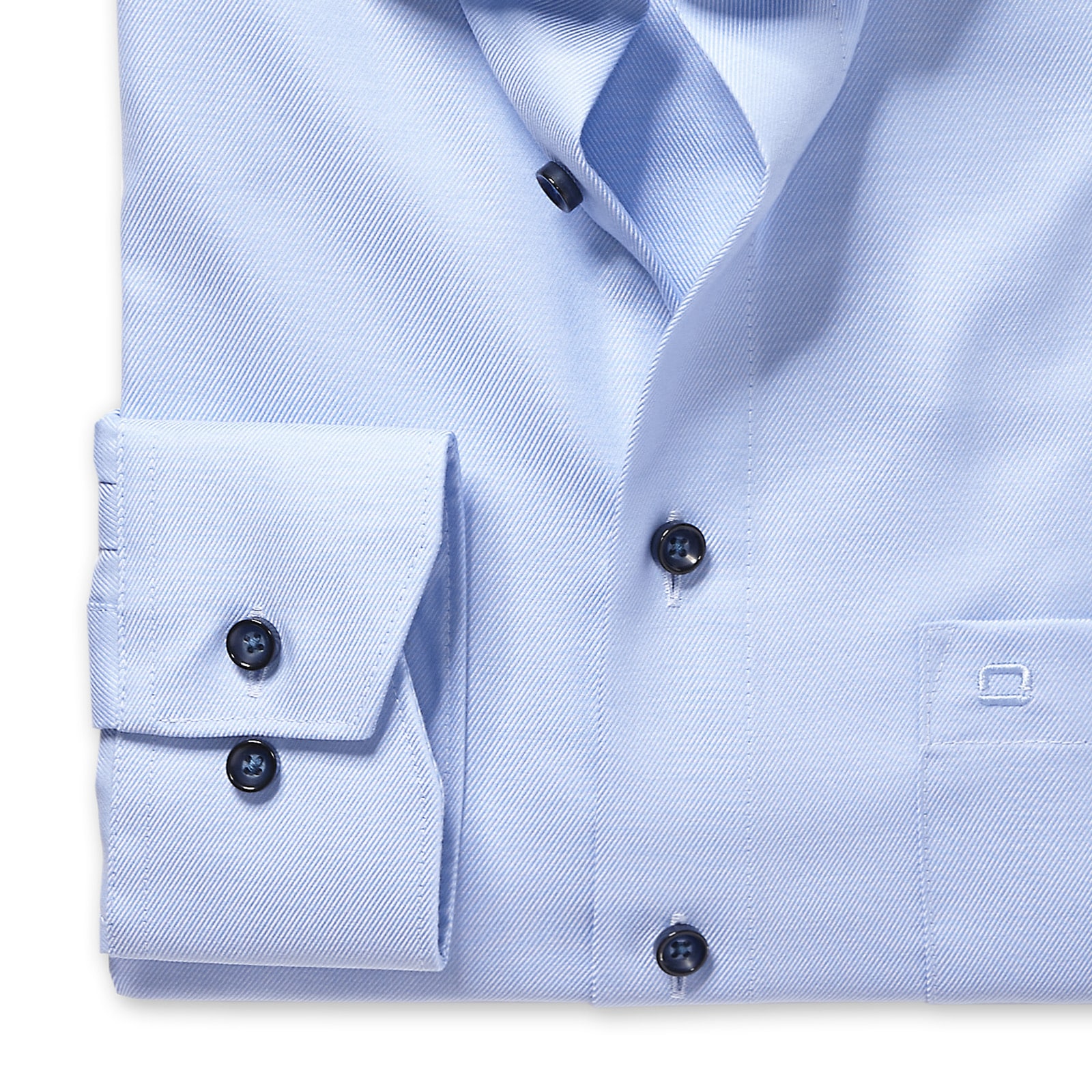 OLYMP Businesshemd »Luxor Comfort Fit New-Kentkragen« kontrastfarbene Details an Krageninnenseite, comfort fit