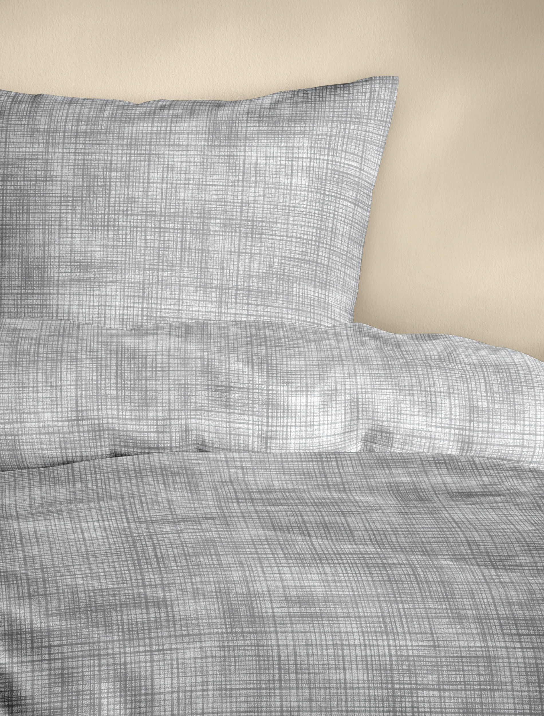 BIERBAUM Linge de lit »4172« 2 cuis Mako-satin, 100 % coton, facile d'entretien