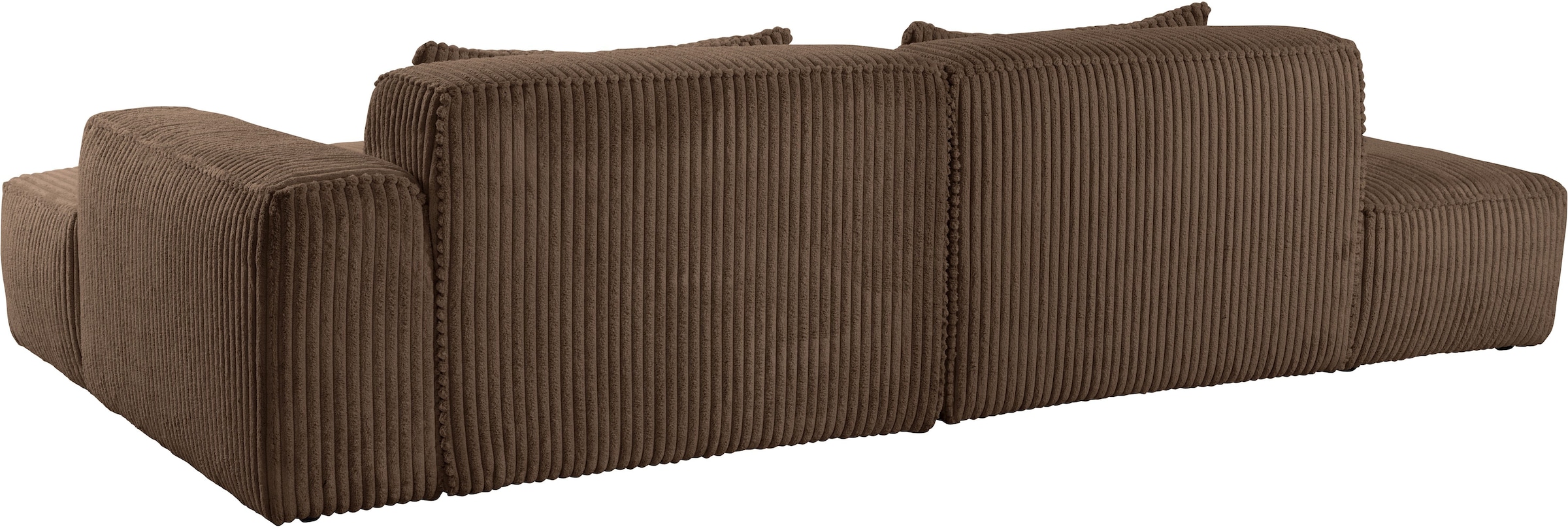 exxpo - sofa fashion Canapé d'angle »Billund modernes Designsofa, bequem und elegant, Breite 294cm, L-Form« modern, L-form, Wellenfedern, inklusive 2x Nierenkissen