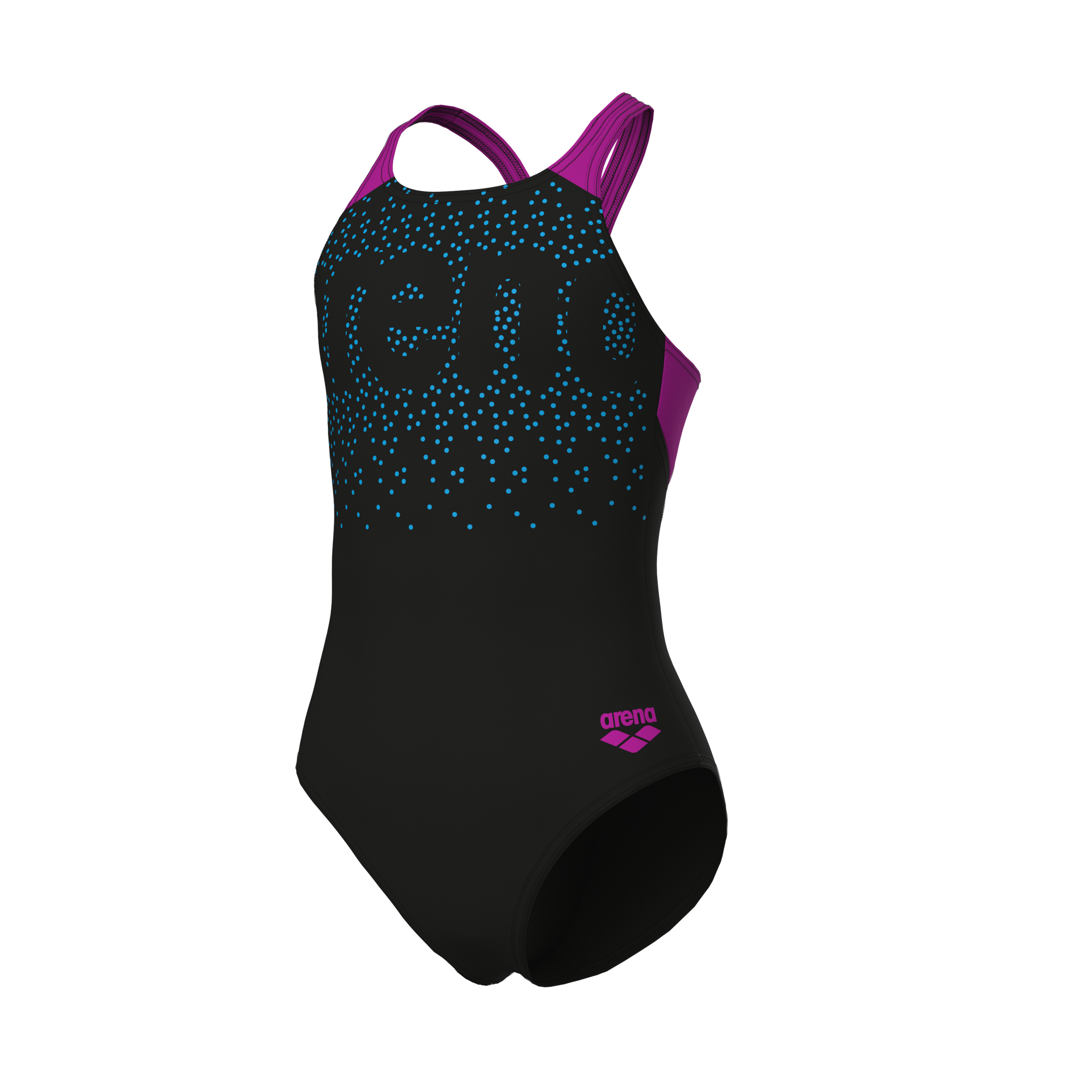 Arena Maillot de bain »G ARENA PAINTERLY SWIMSUIT V BACK« avec protection UV UPF50+, en matériau MaxFit Eco, tissu stretch
