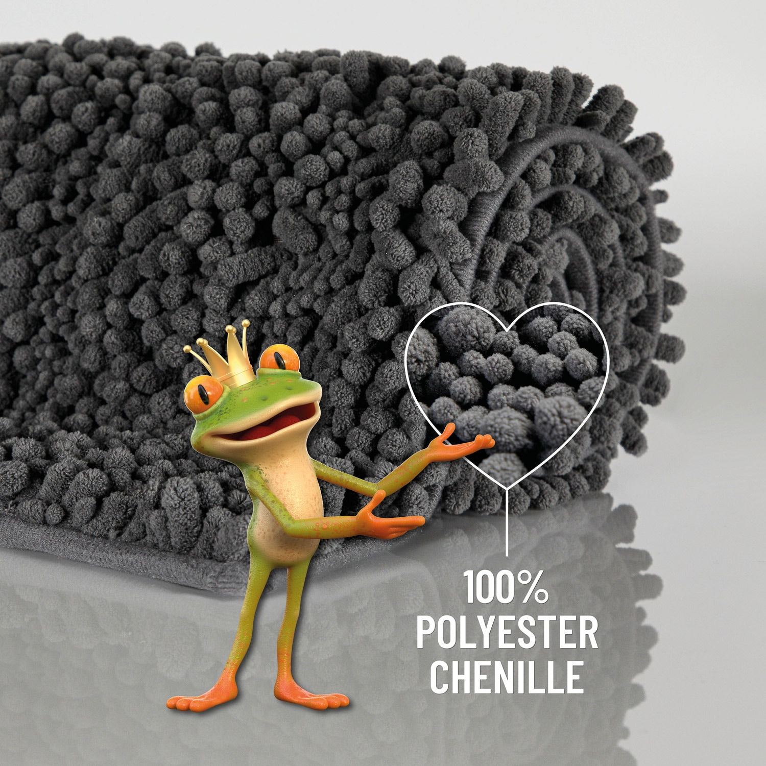 Wecon home Basics Tapis de bain »Benno« Höhe 22 mm waschbar, rutschfest, sehr weich, strapazierfähig, Chenille, robust