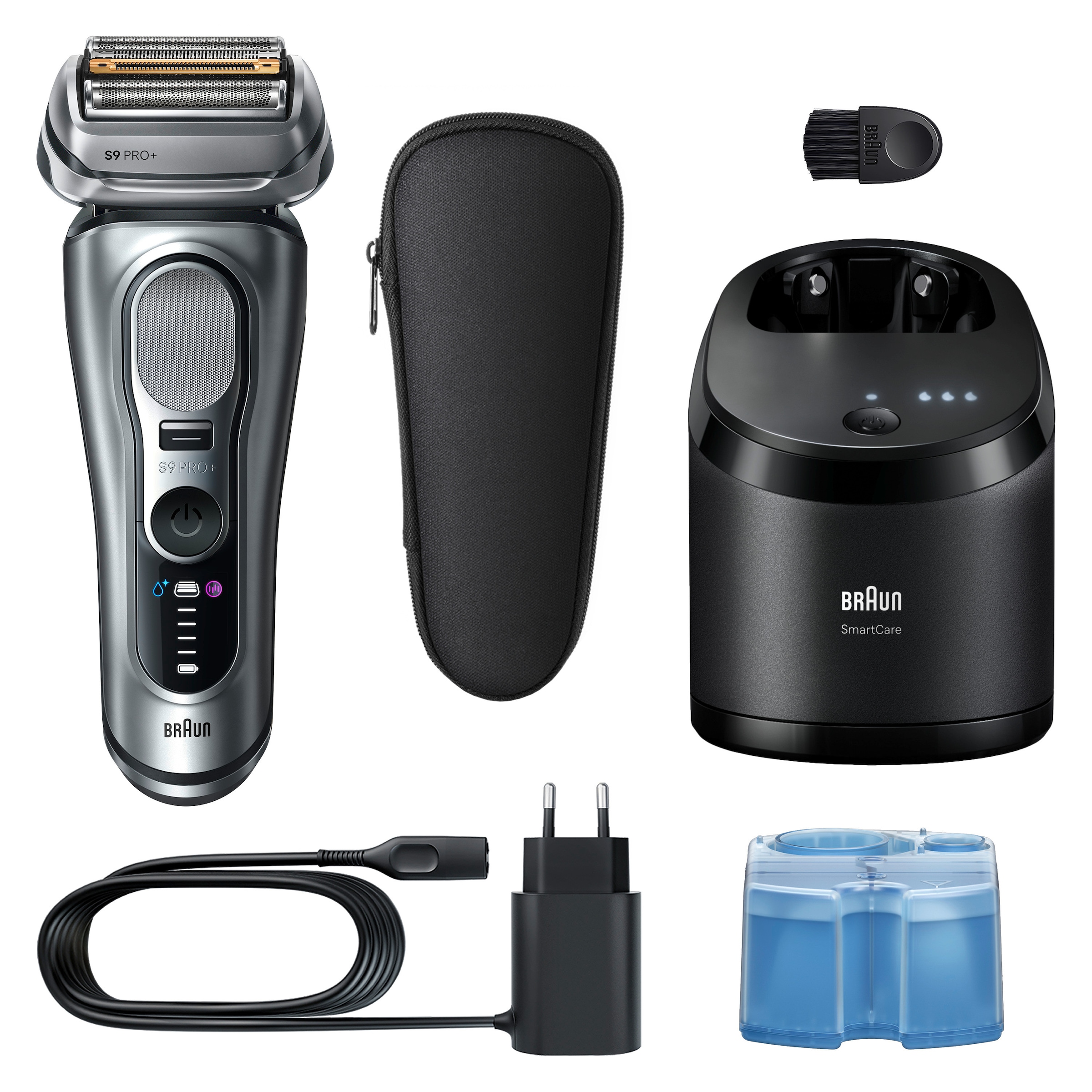 Braun Elektrorasierer »Series 9 9667cc« Smart Care Center integrierter Präzisionstrimmer Pro-SensoAdapt, SmartCare Center, 5+1 ultradünne Präzisionsklingen