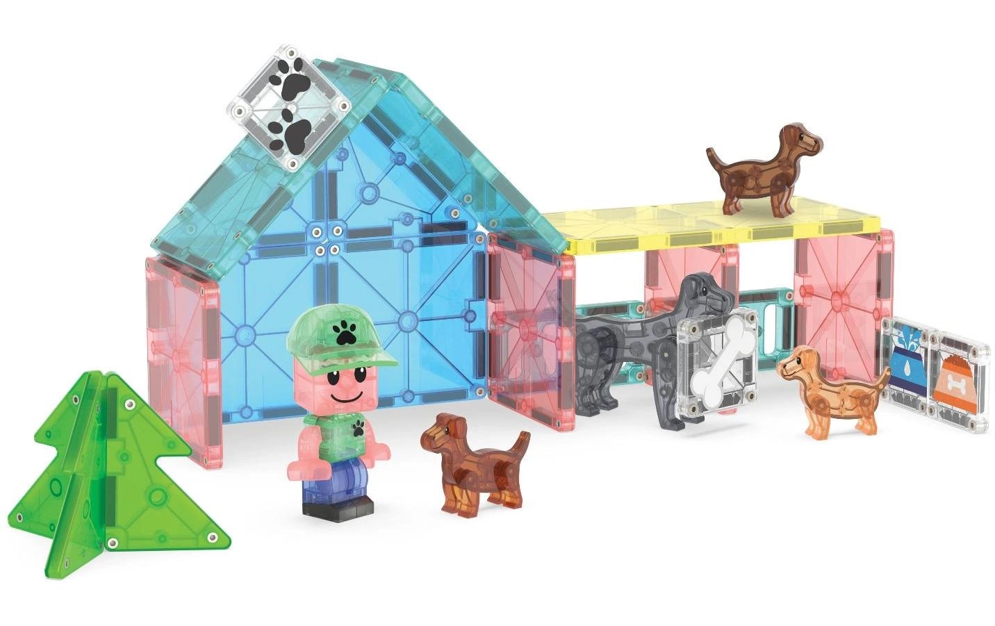   Steinbaukasten »Magna-Tiles Puppy Park 27 Teile«